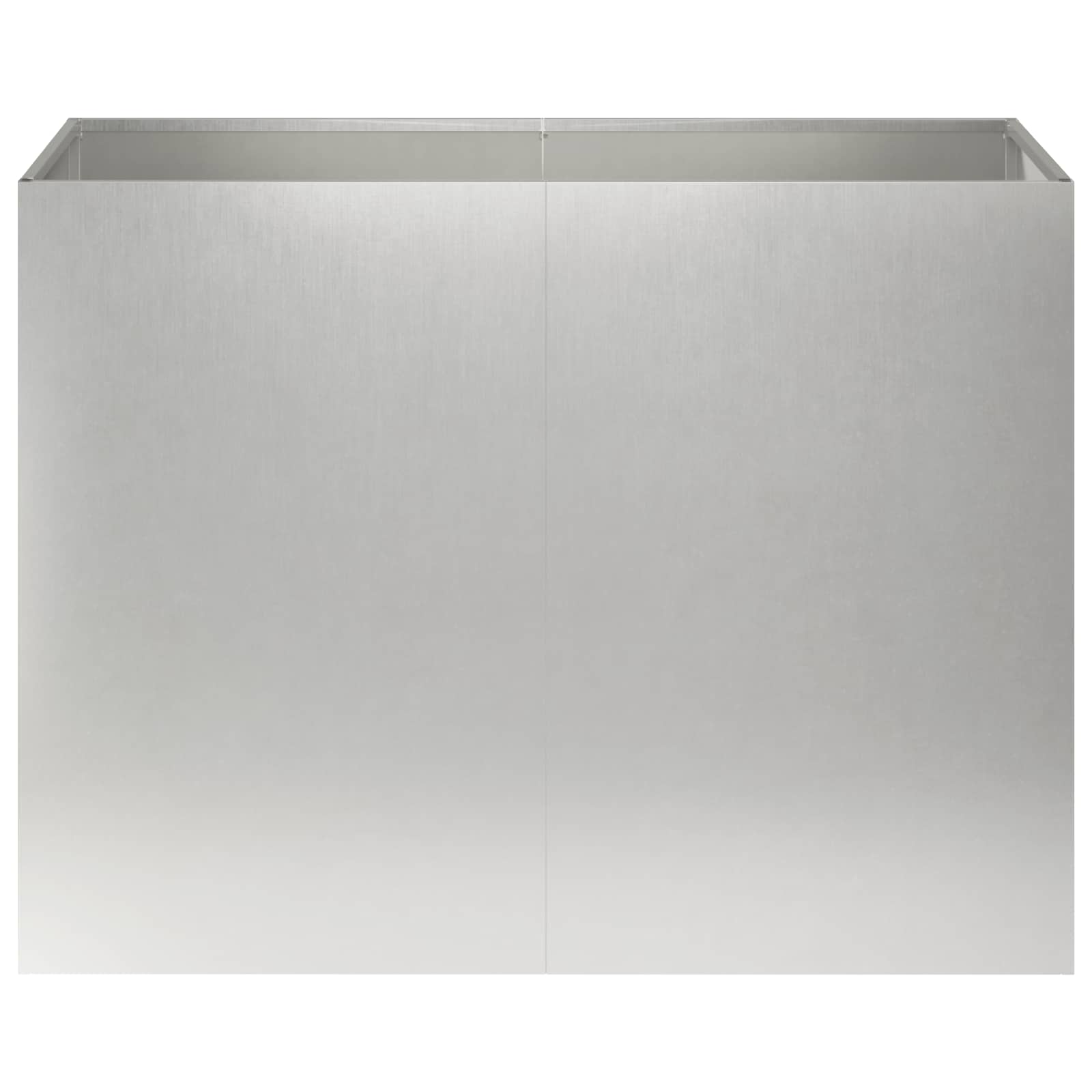 Vaso da giardino Argento 80 x 40 x 60 cm Acciaio Inox