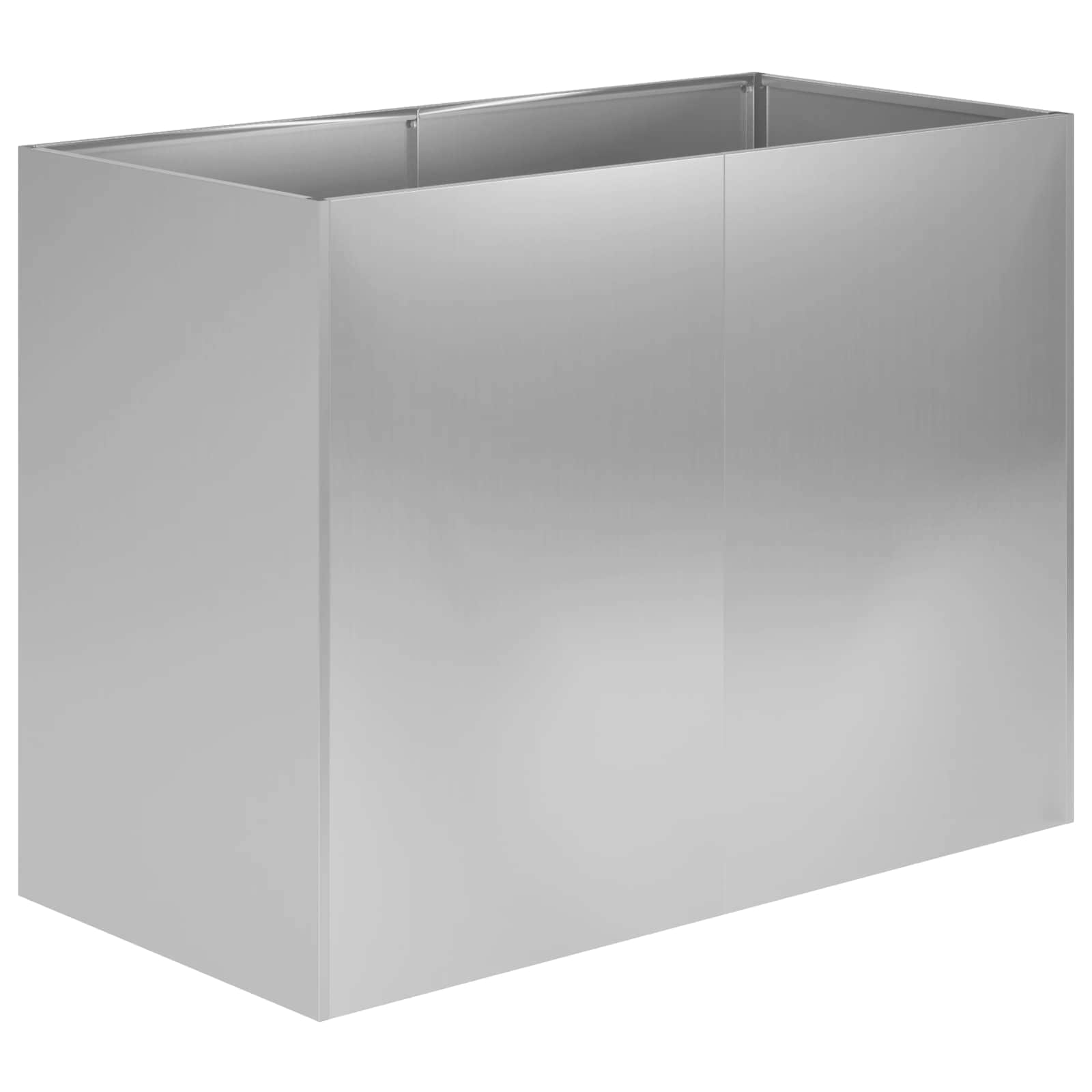 Vaso da giardino Argento 80 x 40 x 60 cm Acciaio zincato