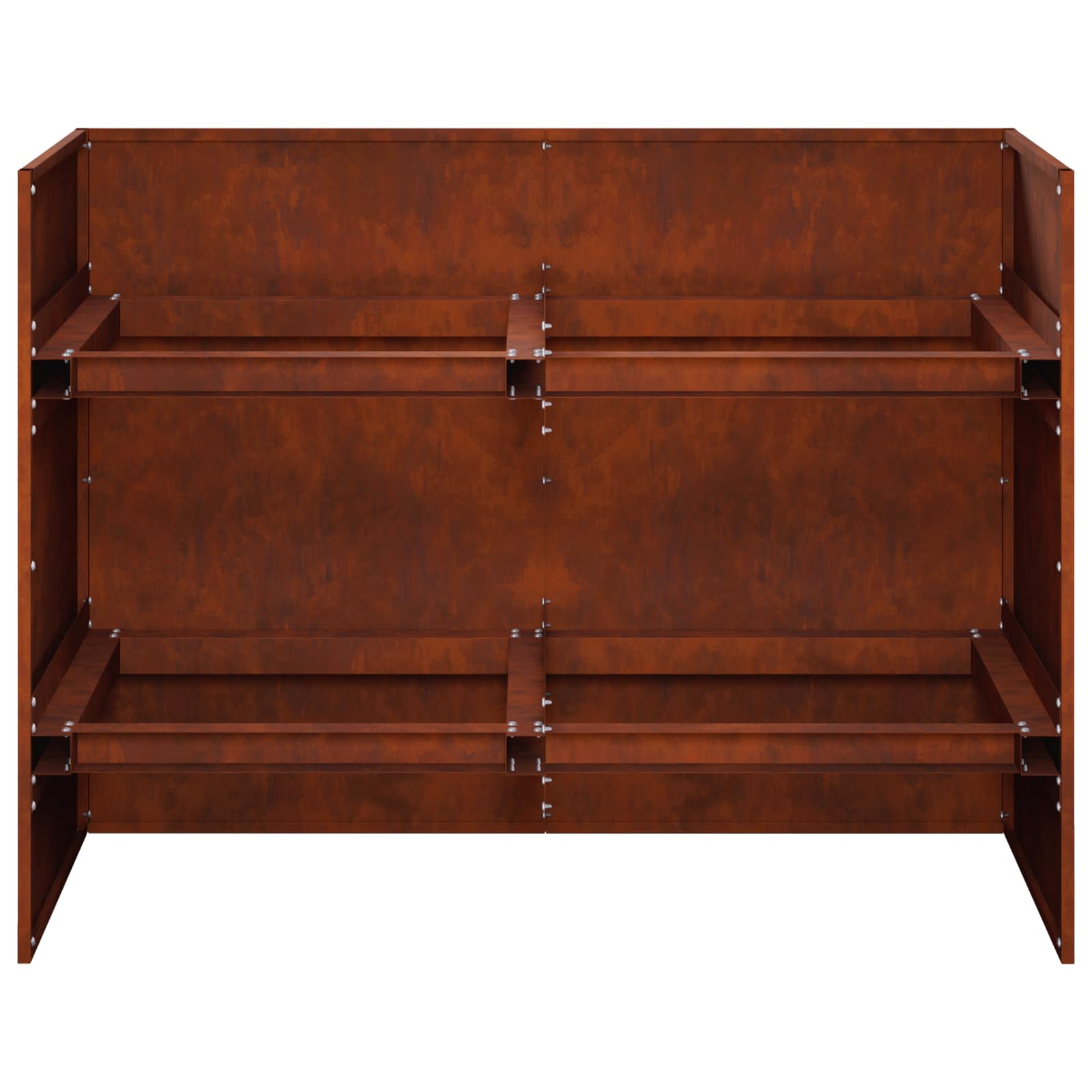 Vaso da giardino Ruggine 80 x 40 x 60 cm Acciaio Corten