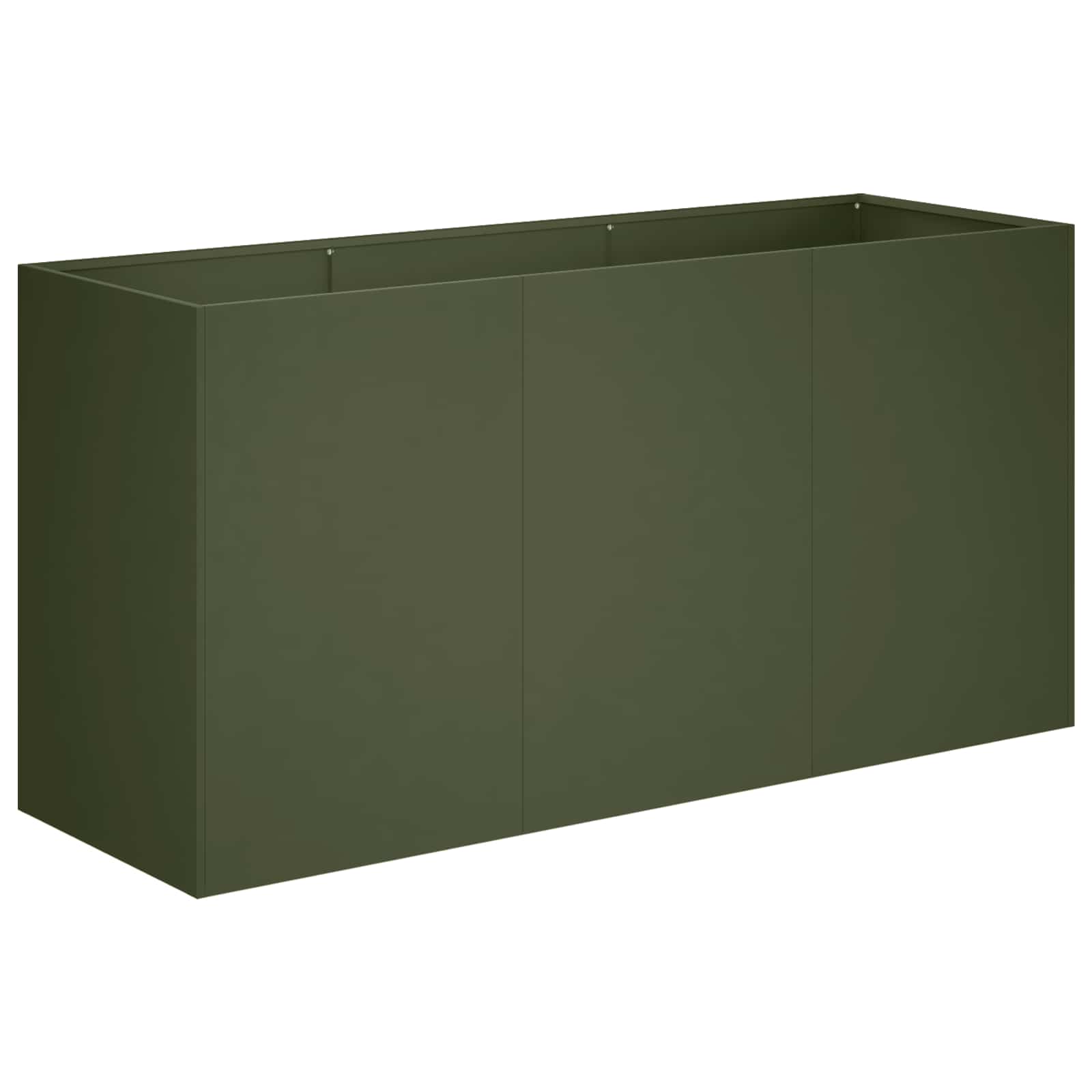 Vaso da giardino Verde Oliva 120 x 40 x 60 cm