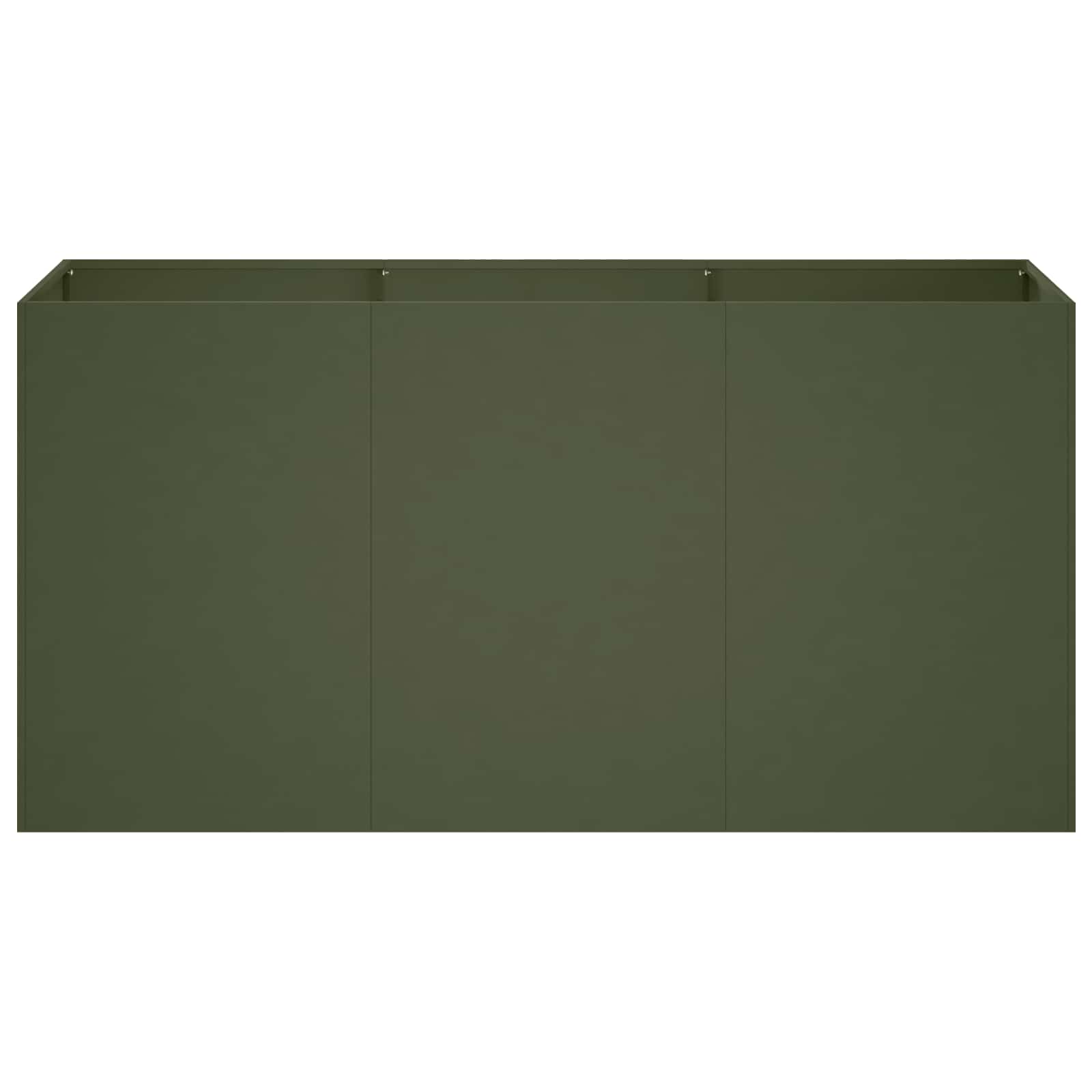 Vaso da giardino Verde Oliva 120 x 40 x 60 cm