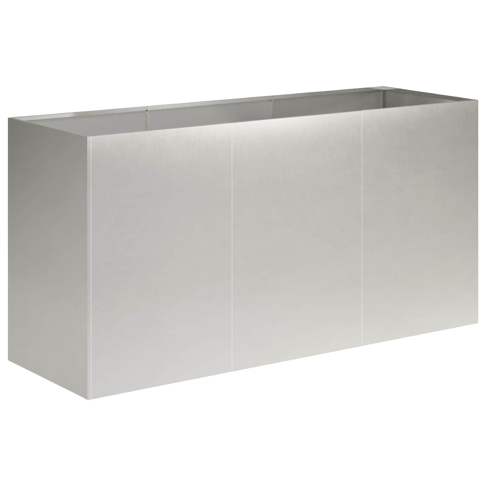 Vaso da giardino Argento 120 x 40 x 60 cm Acciaio Inox