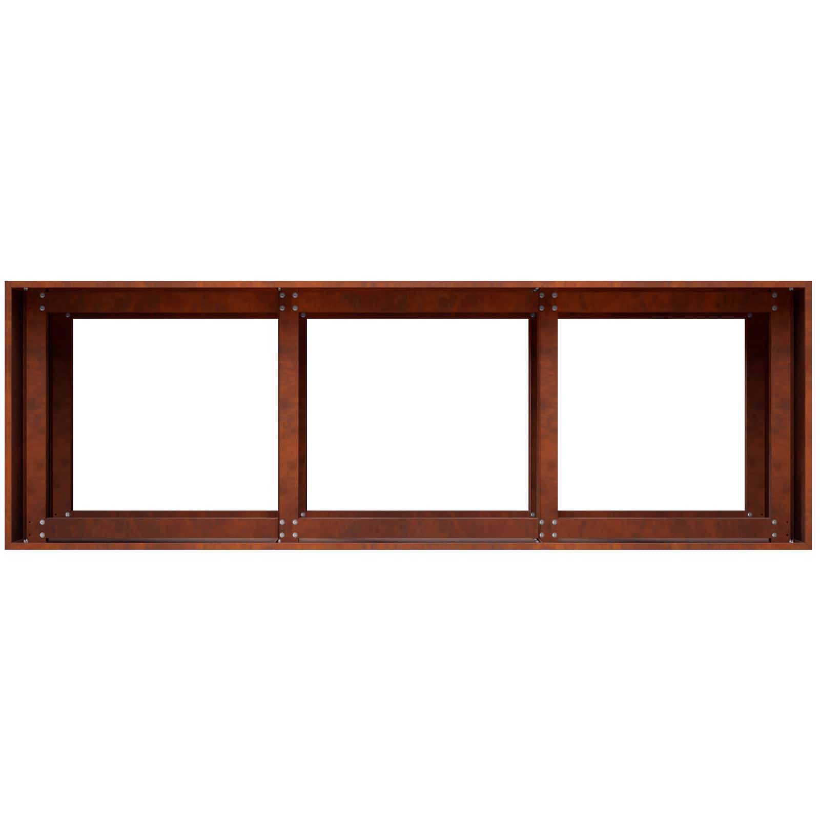 Vaso da giardino Ruggine 120 x 40 x 60 cm Acciaio Corten