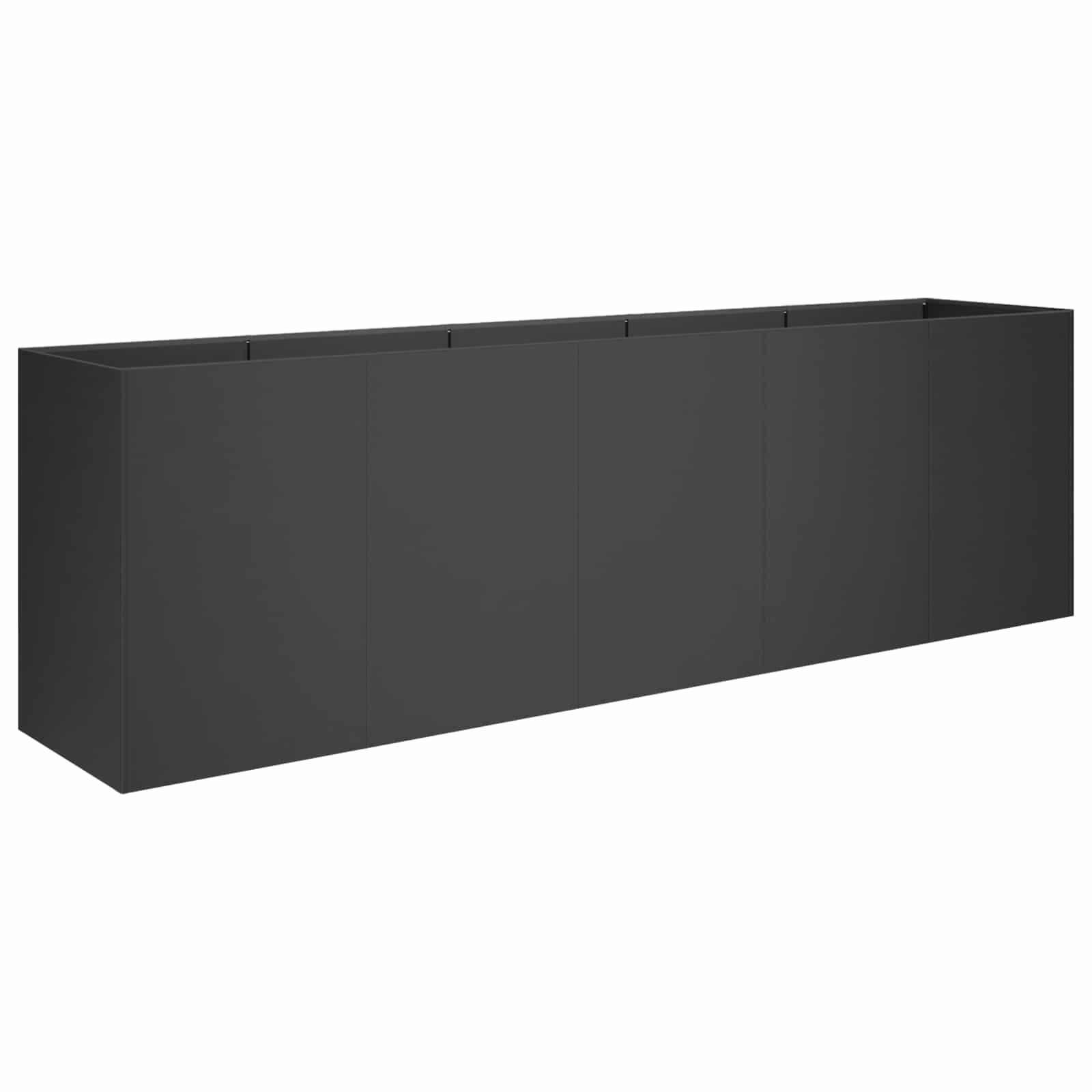 Vaso da giardino Nero 200 x 40 x 60 cm