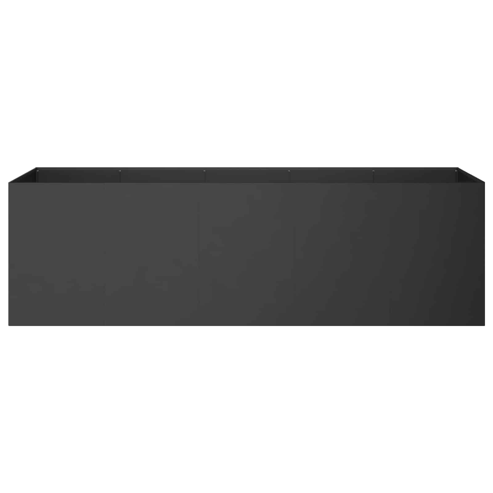 Vaso da giardino Nero 200 x 40 x 60 cm