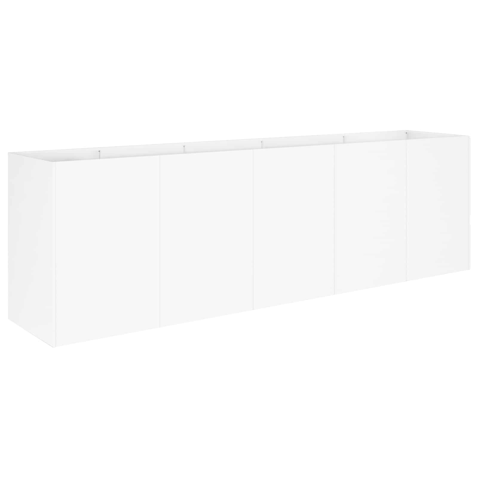Vaso da giardino Bianco 200 x 40 x 60 cm