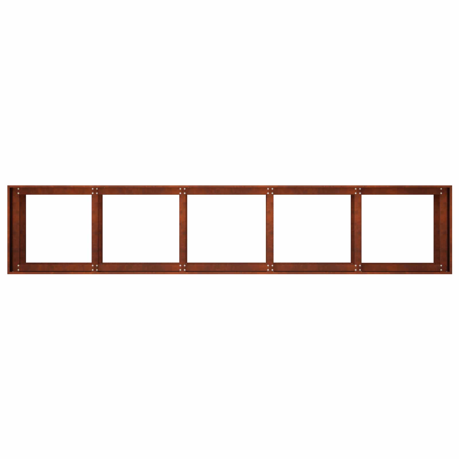 Vaso da giardino Ruggine 200 x 40 x 60 cm Acciaio Corten