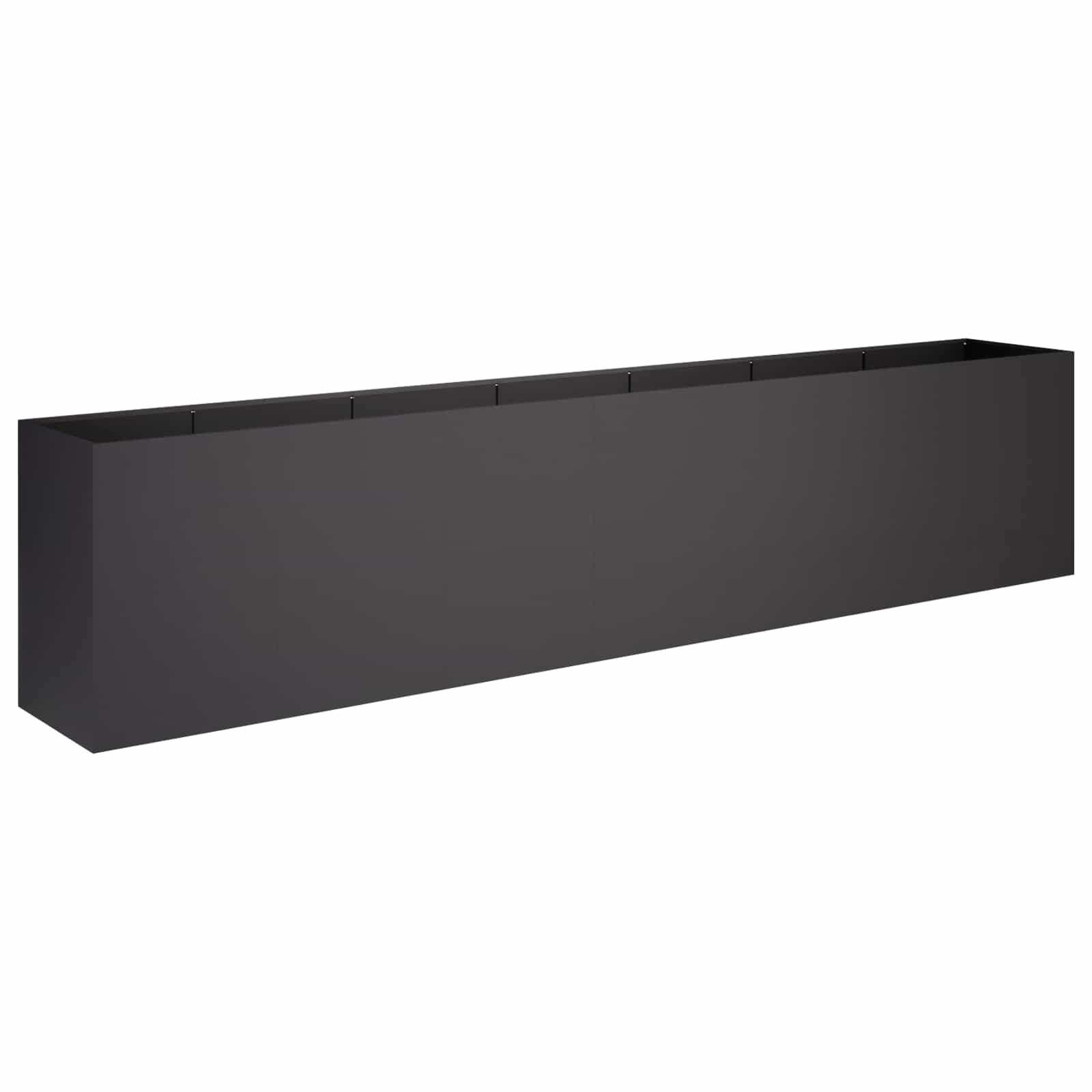 Vaso da giardino Nero 280 x 40 x 60 cm