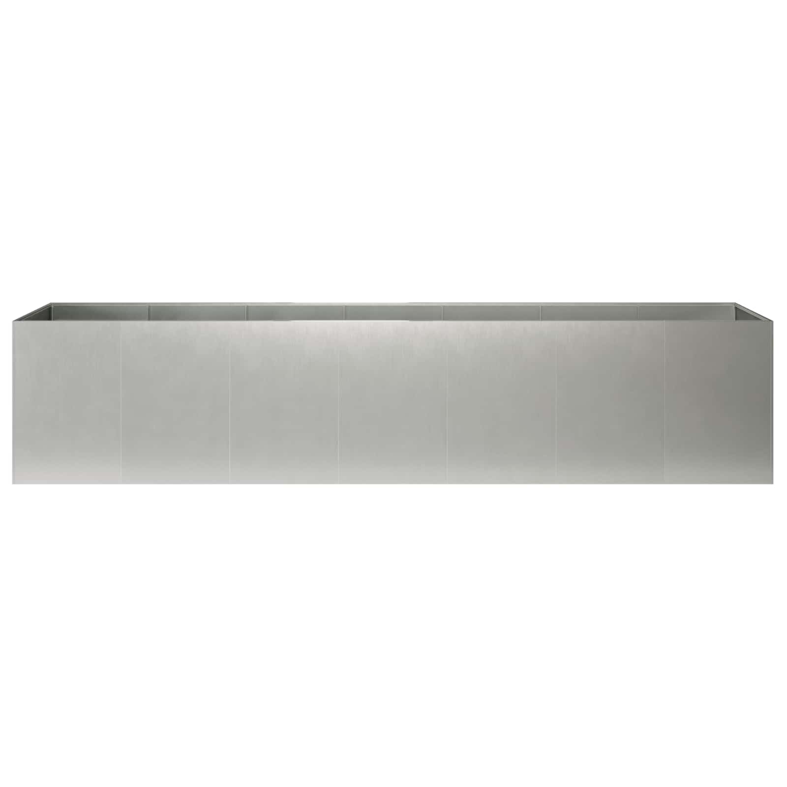 Vaso da giardino Argento 280 x 40 x 60 cm Acciaio Inox