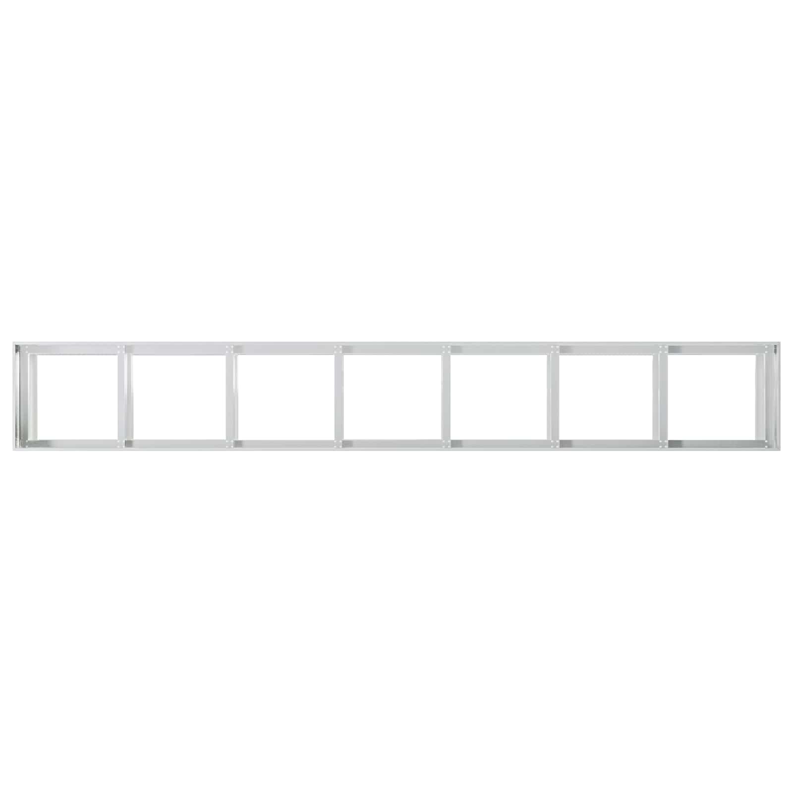 Vaso da giardino Argento 280 x 40 x 60 cm Acciaio zincato