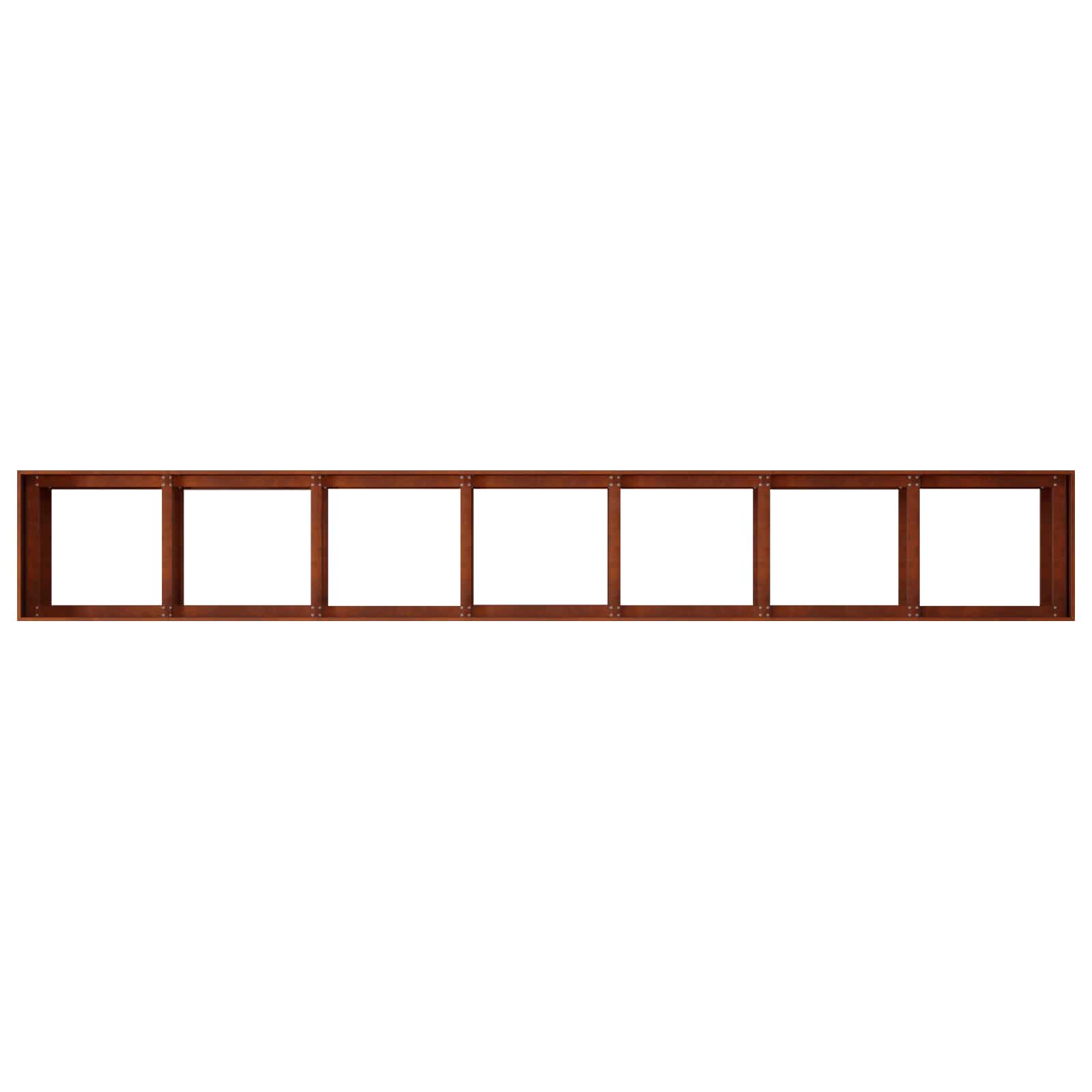 Vaso da giardino Ruggine 280 x 40 x 60 cm Acciaio Corten