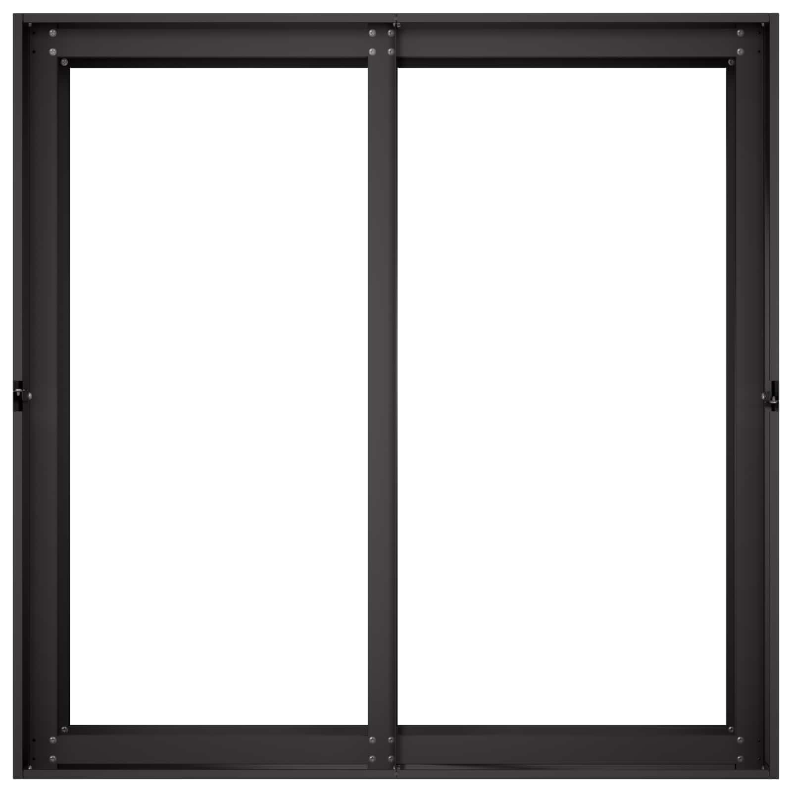 Vaso da giardino Nero 80 x 80 x 60 cm Acciaio laminato a freddo