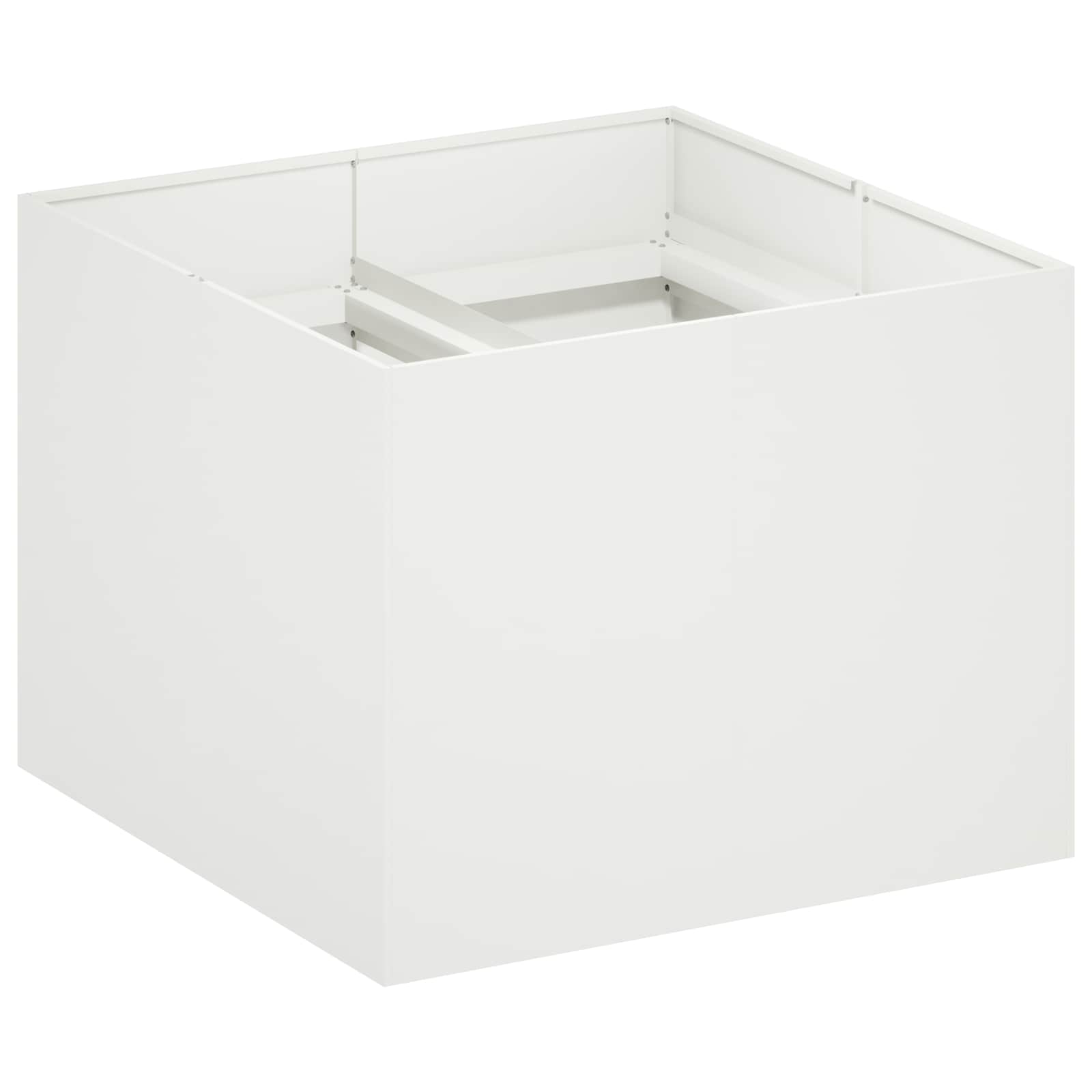 Vaso da giardino Bianco 80 x 80 x 60 cm