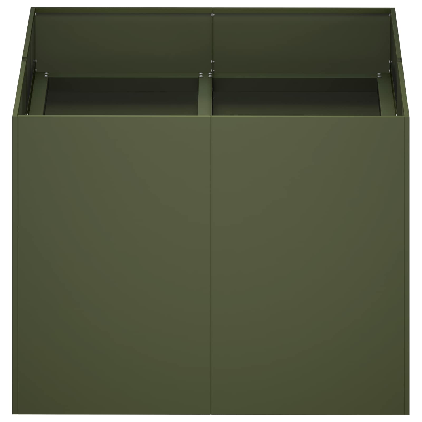 Vaso da giardino Verde Oliva 80 x 80 x 60 cm