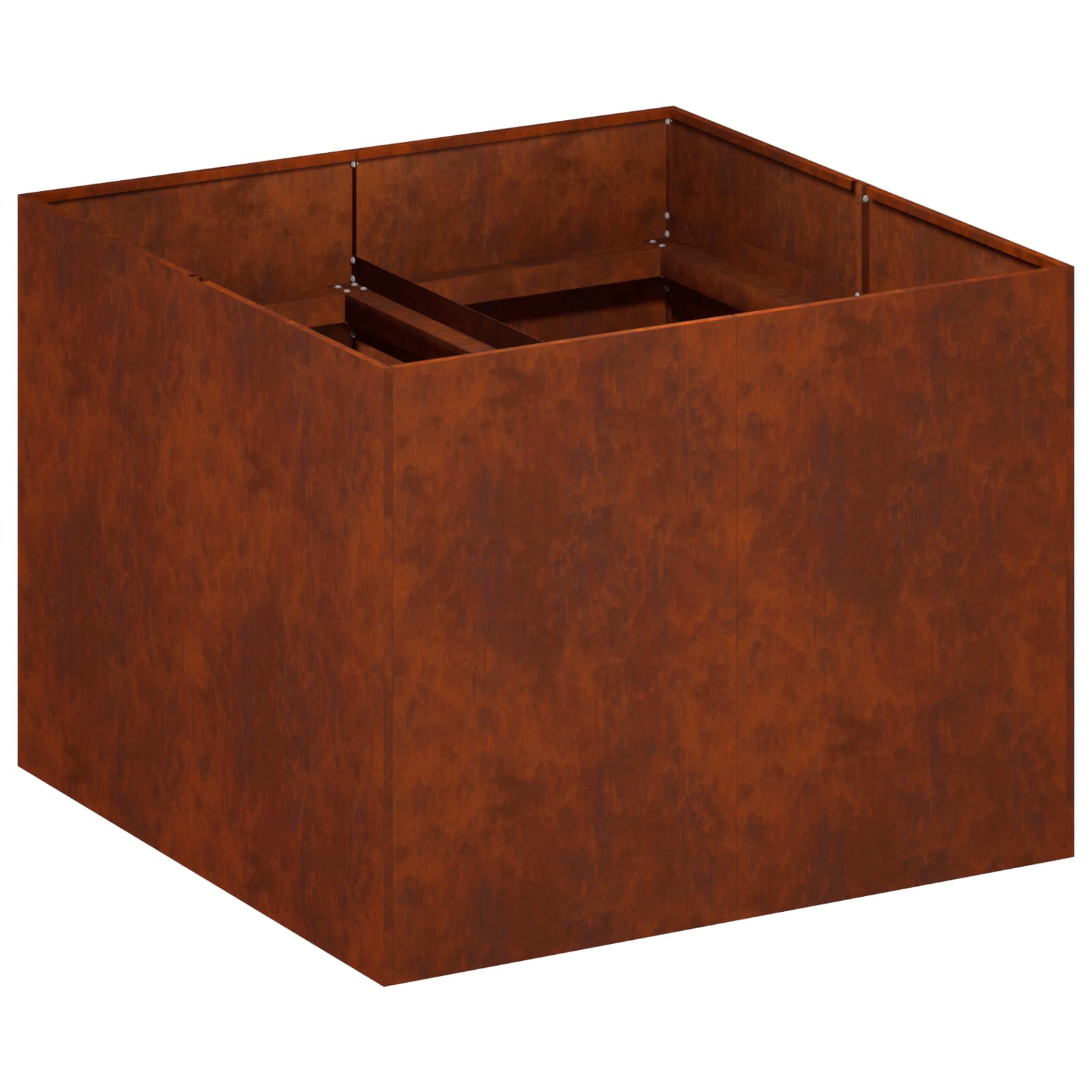 Vaso da giardino Ruggine 80 x 80 x 60 cm Acciaio Corten
