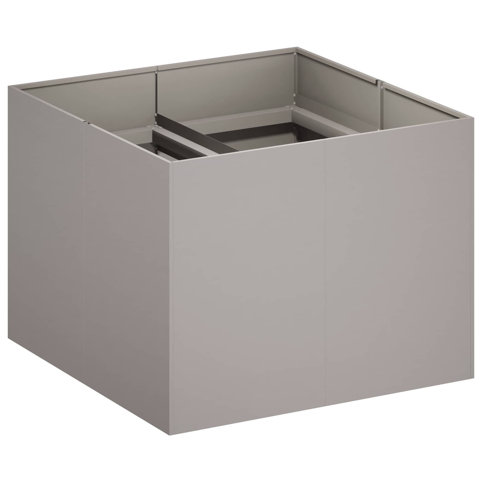 Vaso da giardino Ruggine 80 x 80 x 60 cm Acciaio Corten