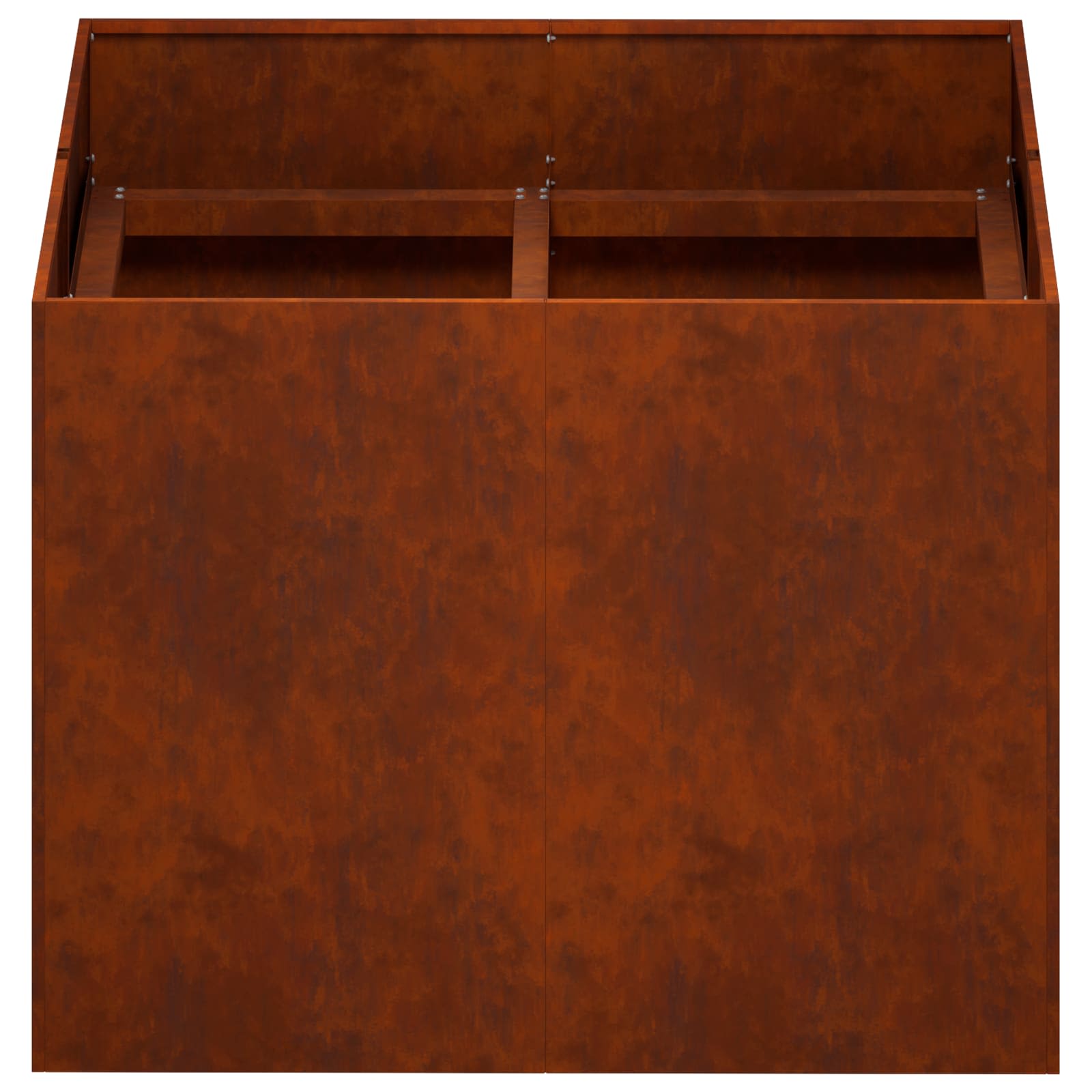 Vaso da giardino Ruggine 80 x 80 x 60 cm Acciaio Corten