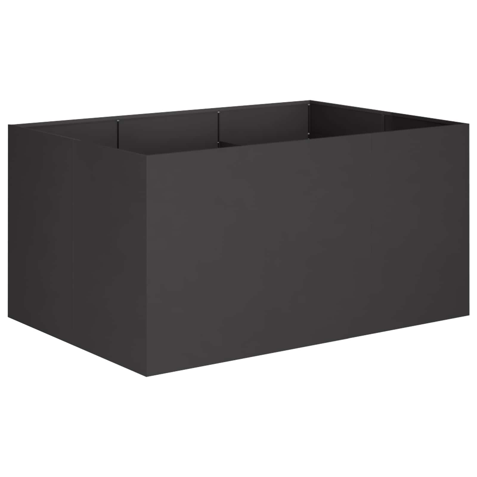 Vaso da giardino Nero 120 x 80 x 60 cm