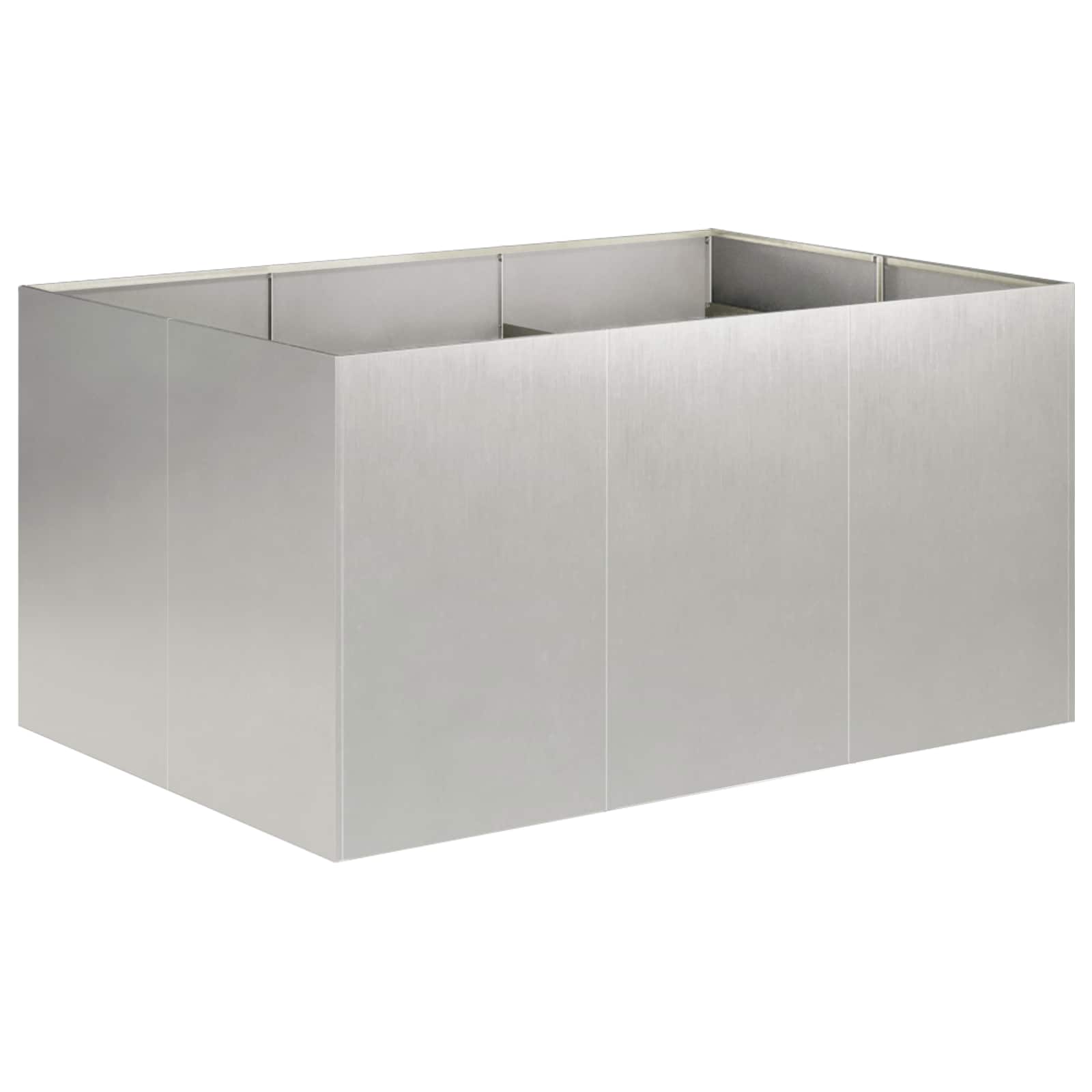 Vaso da giardino Argento 120 x 80 x 60 cm Acciaio Inox