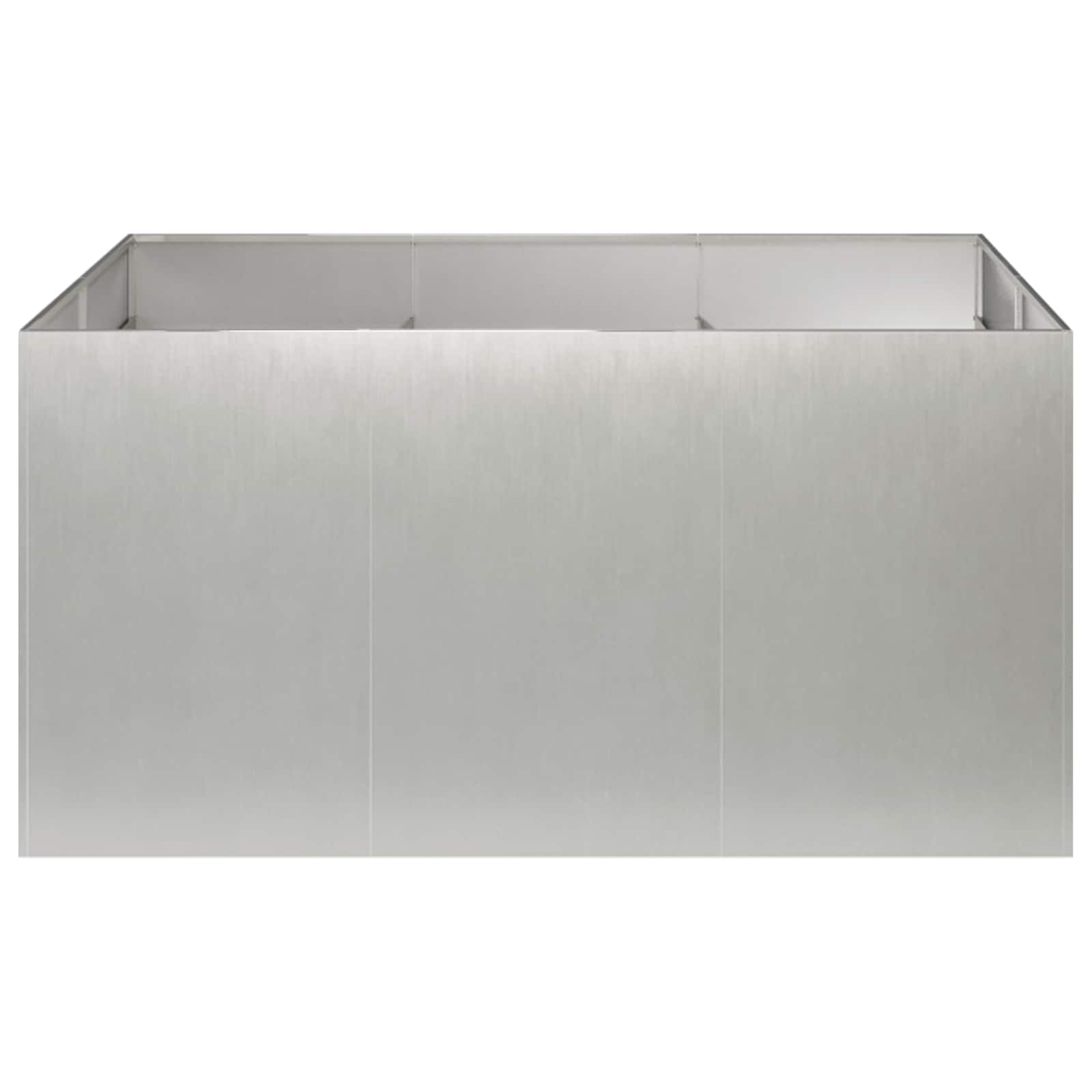 Vaso da giardino Argento 120 x 80 x 60 cm Acciaio Inox