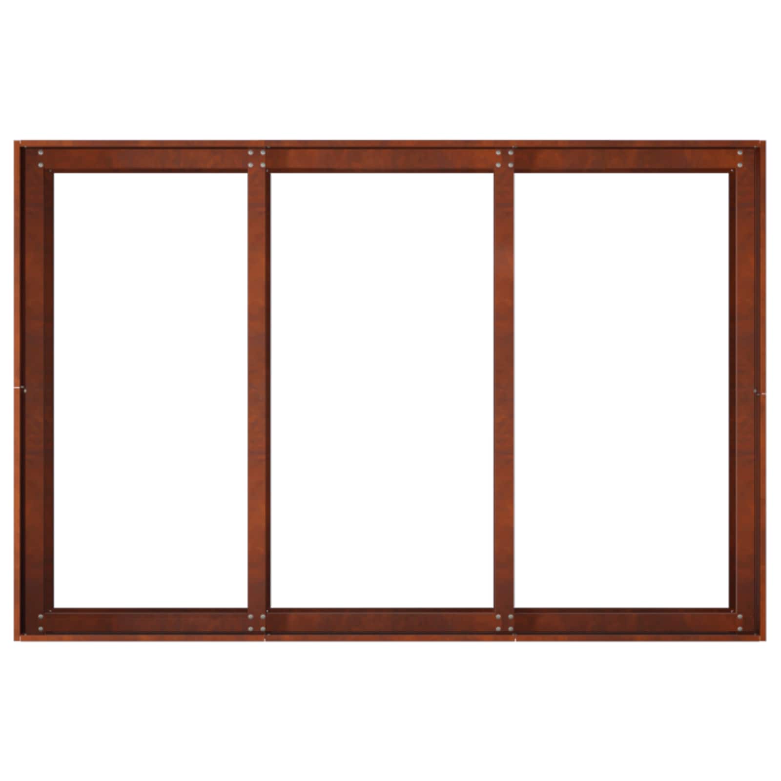 Vaso da giardino Ruggine 120 x 80 x 60 cm Acciaio Corten