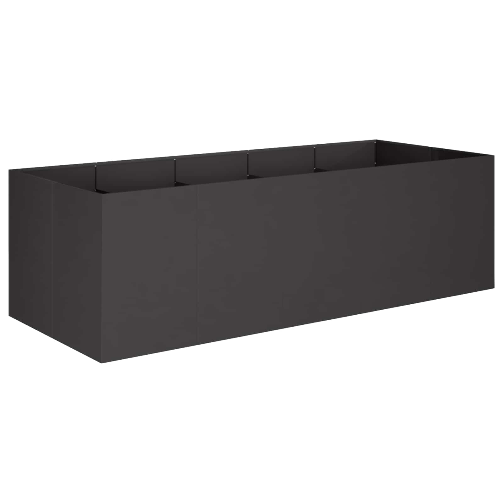 Vaso da giardino Nero 200 x 80 x 60 cm