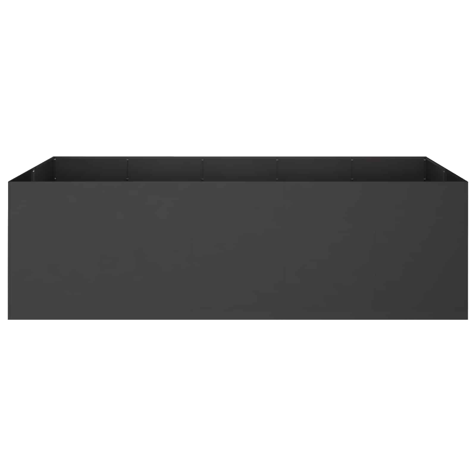 Vaso da giardino Nero 200 x 80 x 60 cm