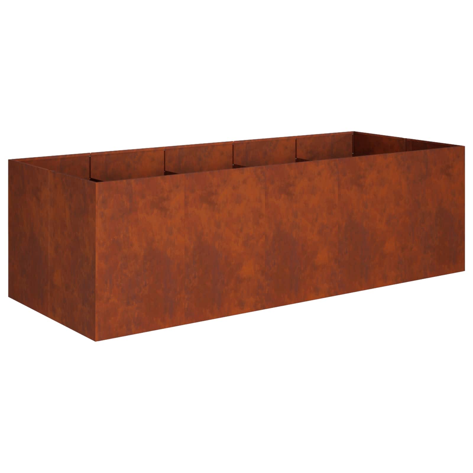 Vaso da giardino Ruggine 200 x 80 x 60 cm Acciaio Corten