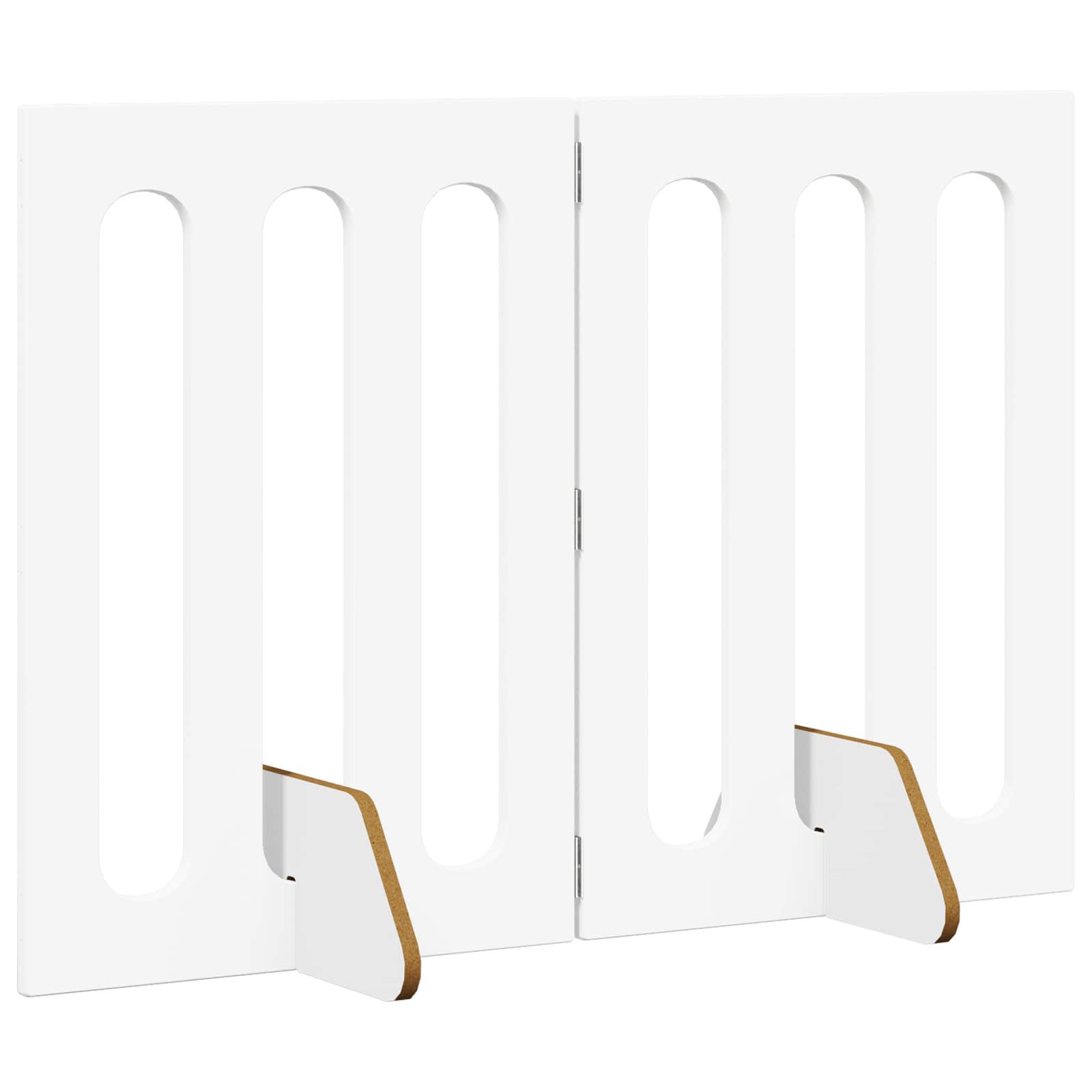 Recinto pieghevole per animali 2 pz Bianco 100,5 x 38 x 70 cm