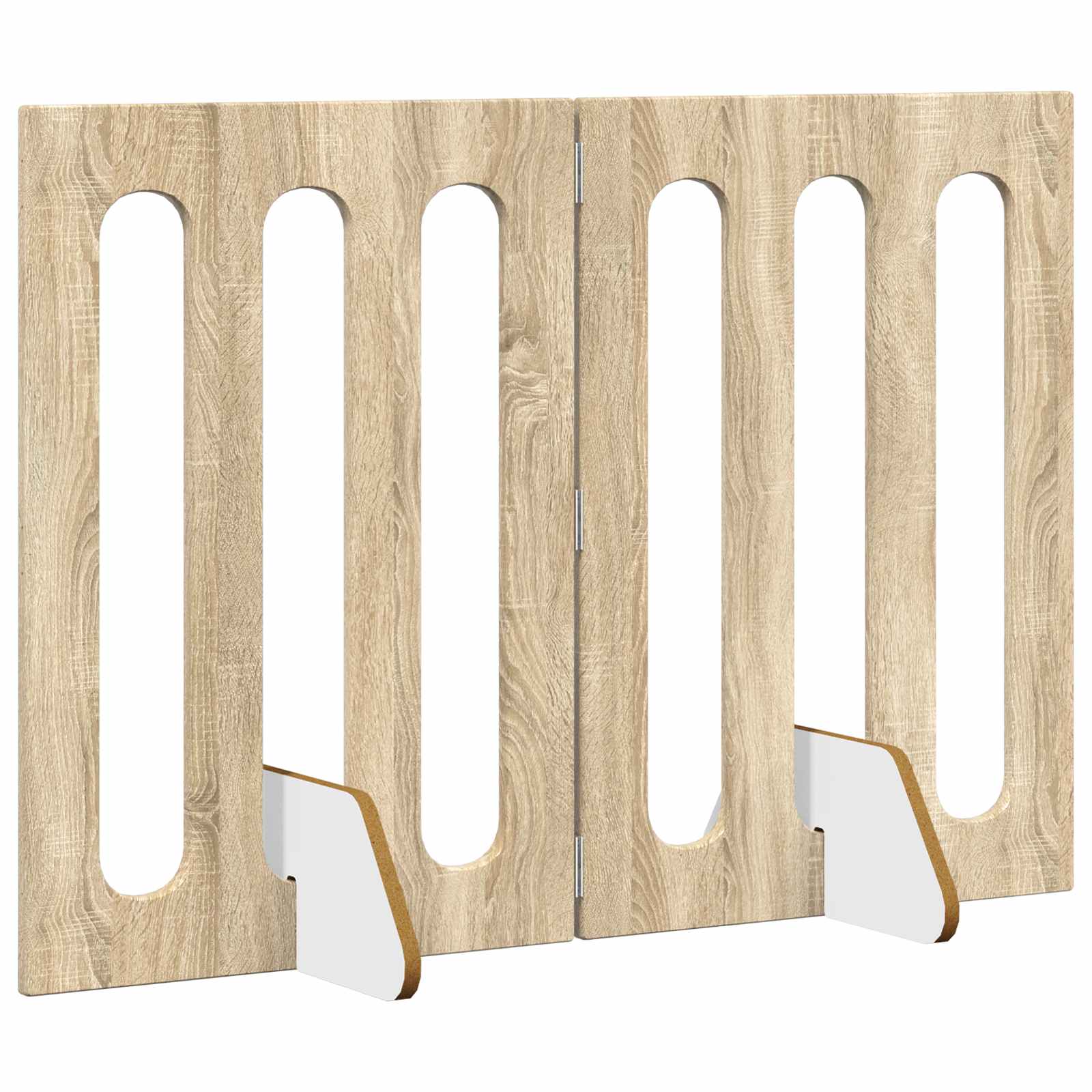 Recinto pieghevole per animali 2 pz Rovere Sonoma