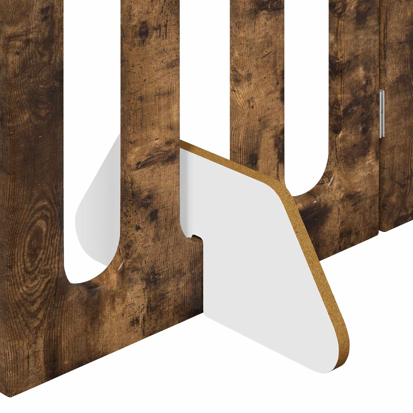 Recinto pieghevole per animali 2 pz Rovere Fumo