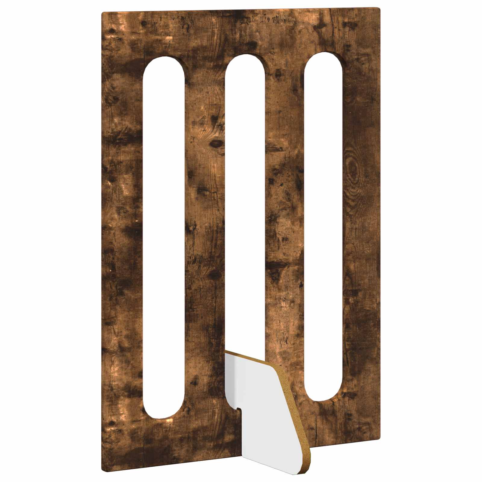 Recinto pieghevole per animali 4 pz Rovere Fumo