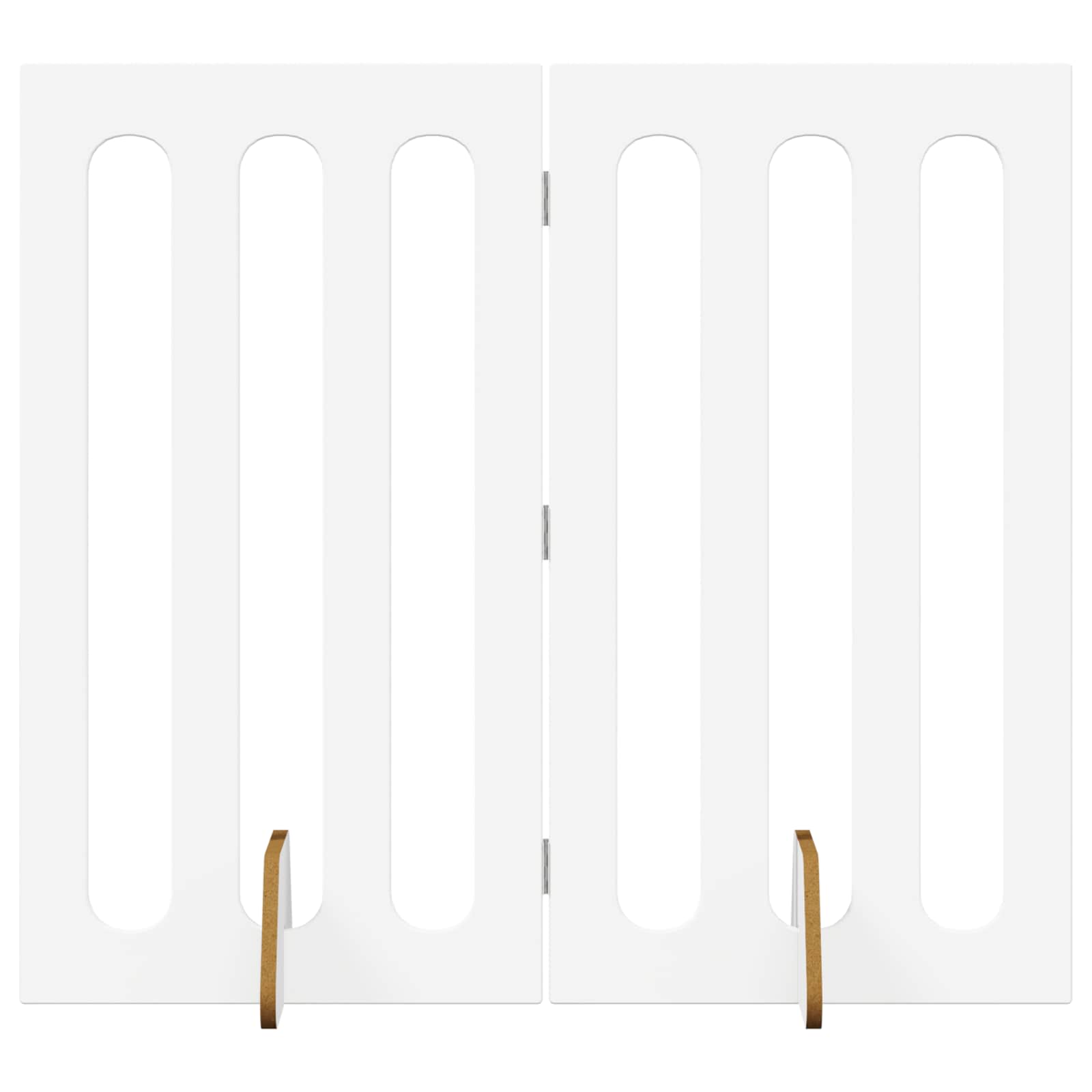 Recinto pieghevole per animali 2 pz Bianco 100,5 x 38 x 90 cm