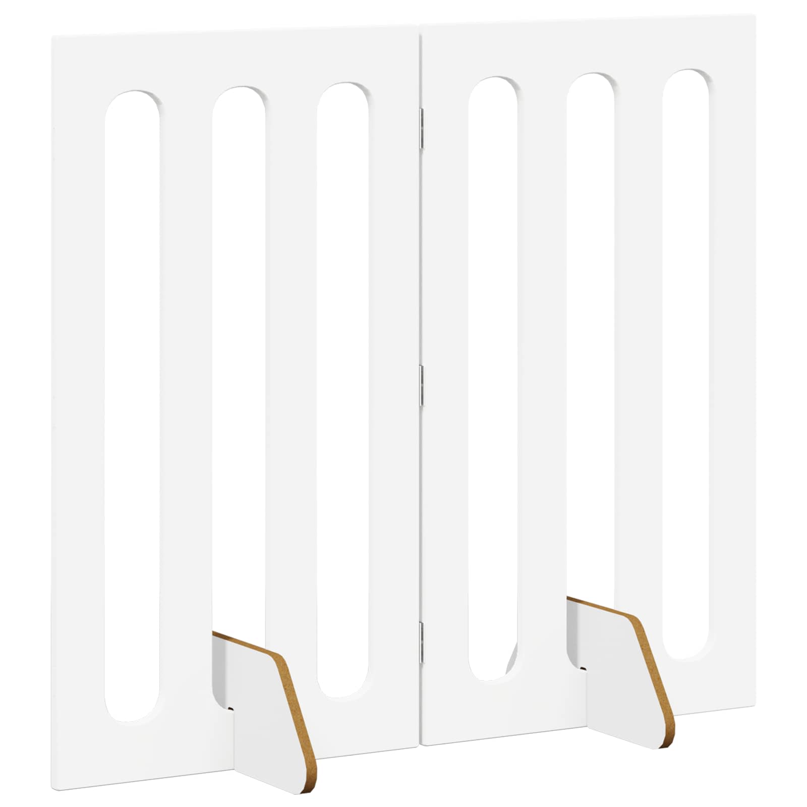 Recinto pieghevole per animali 2 pz Bianco 100,5 x 38 x 90 cm