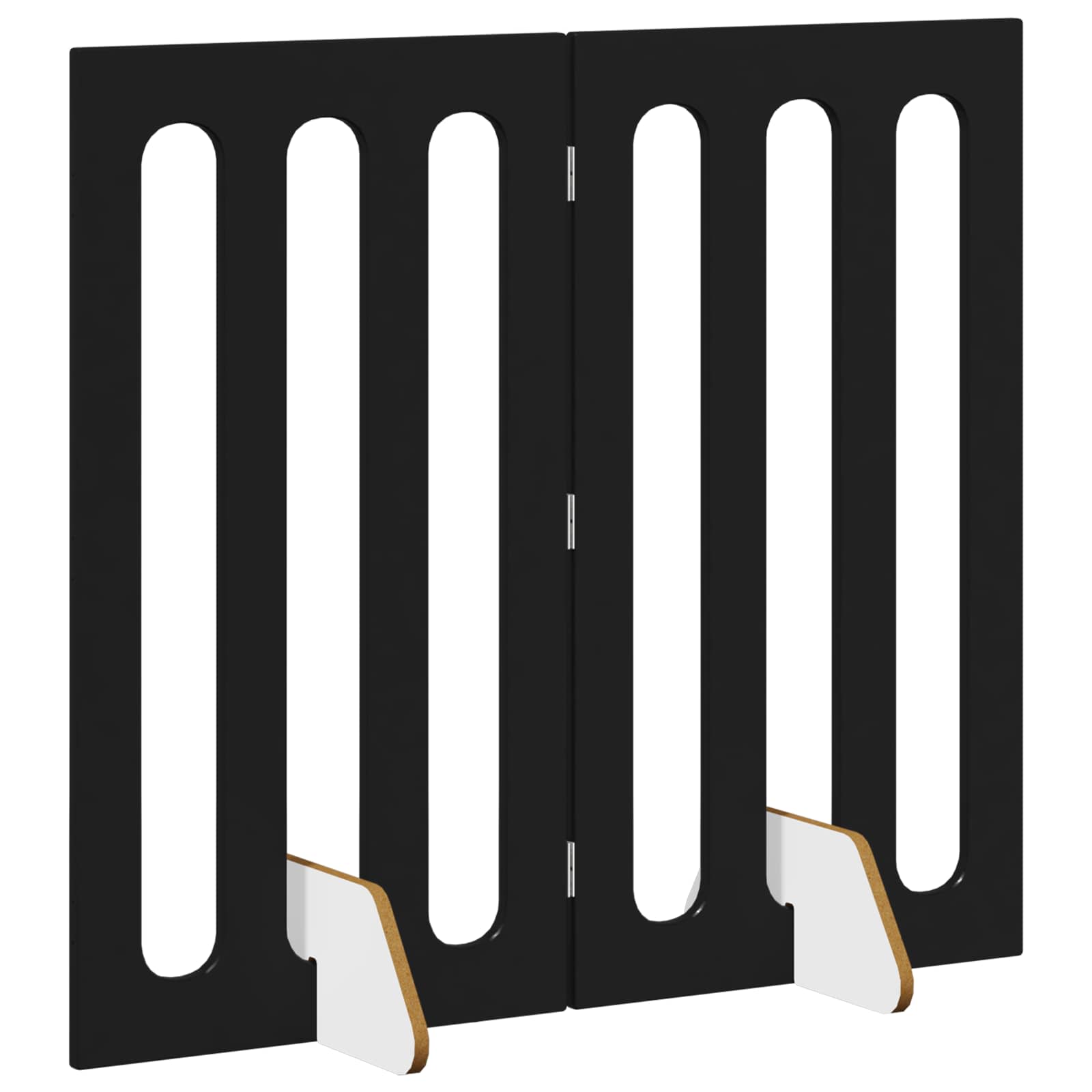 Recinto pieghevole per animali 2 pz Rovere Nero