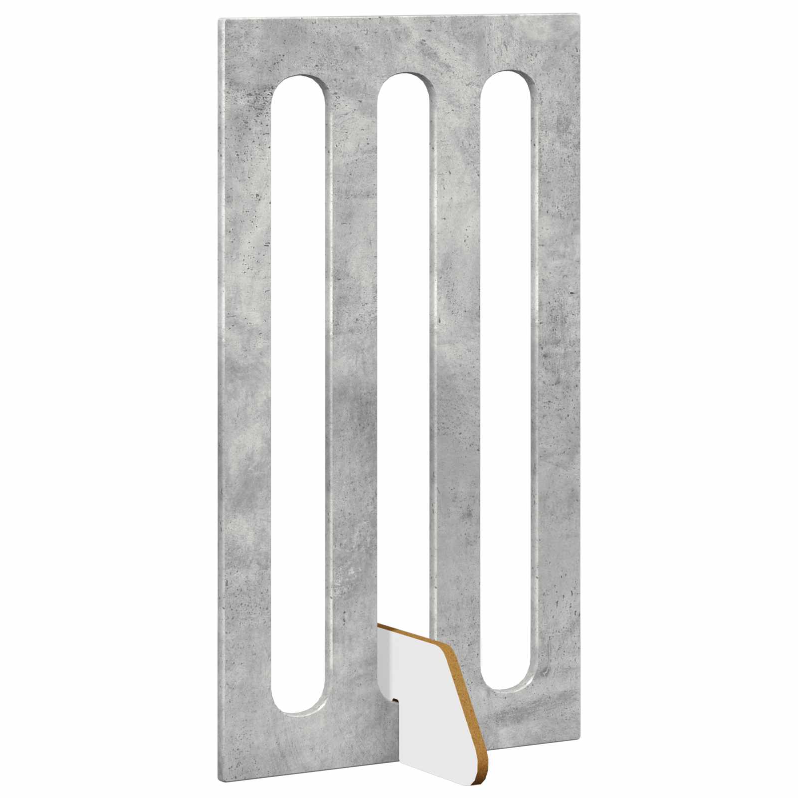 Recinto pieghevole per animali 4 pz Grigio Cemento