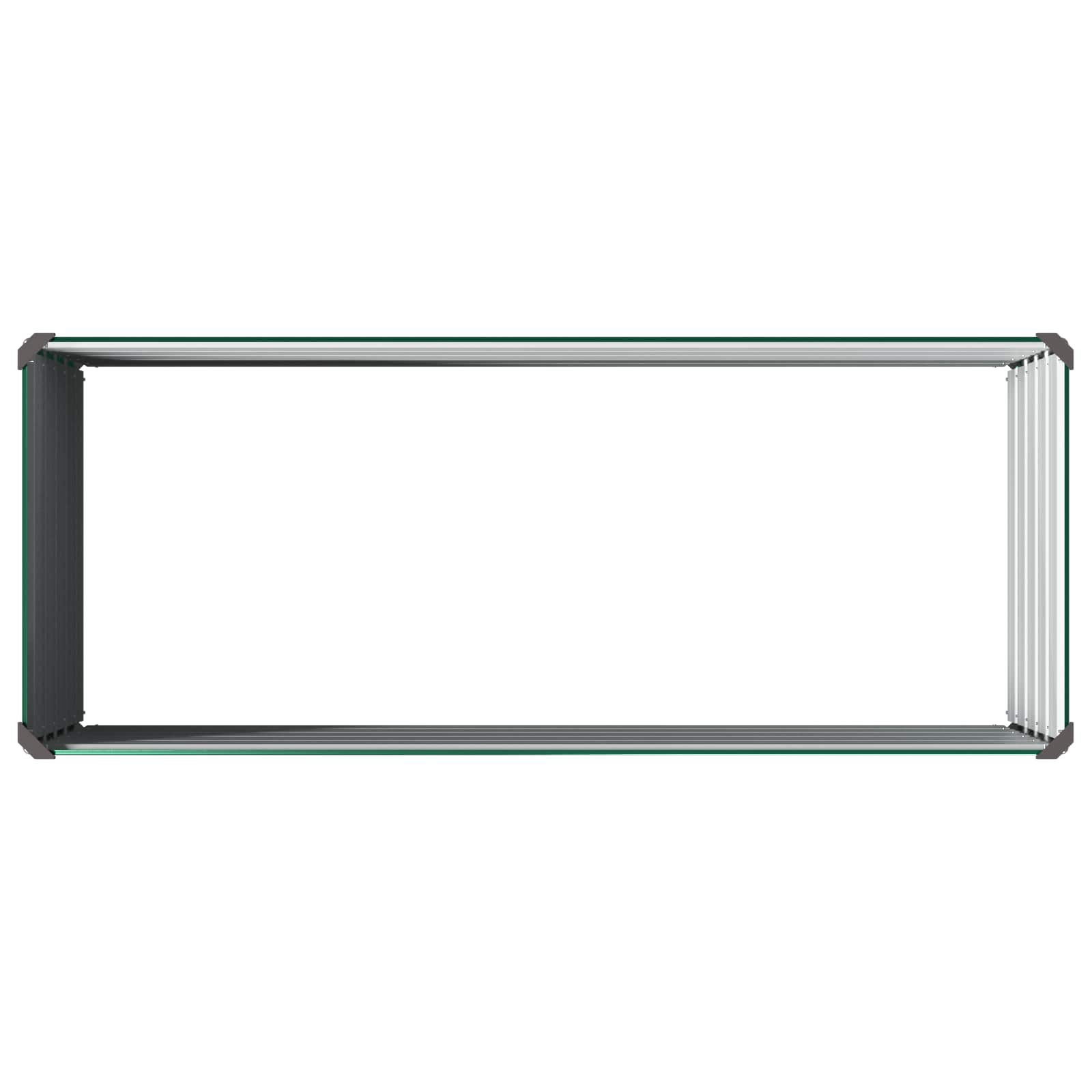 Letto rialzato da giardino Verde 100 x 40 x 55 cm
