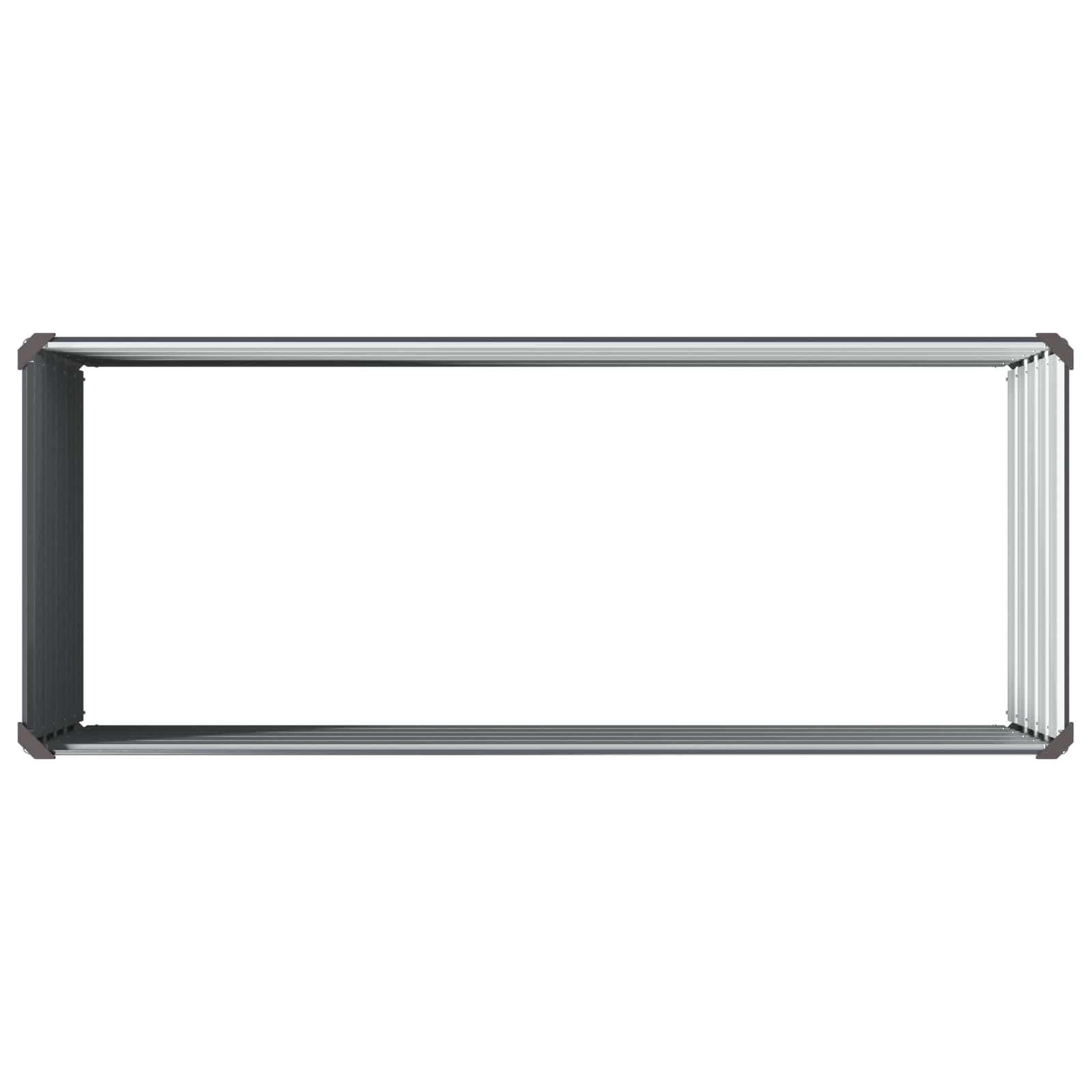 Letto rialzato da giardino Antracite 100 x 40 x 55 cm