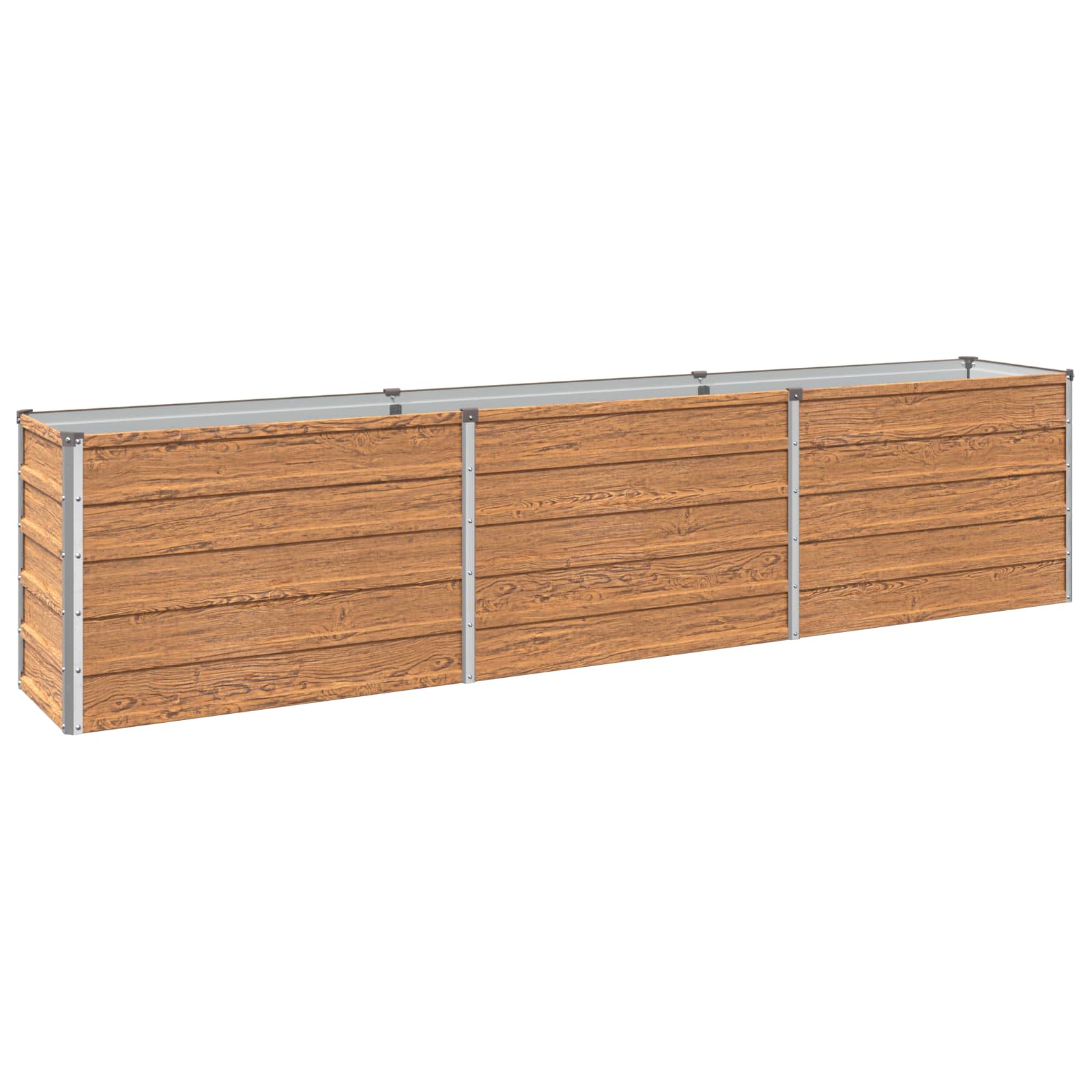 Letto rialzato da giardino Marrone legno 240 x 40 x 55 cm