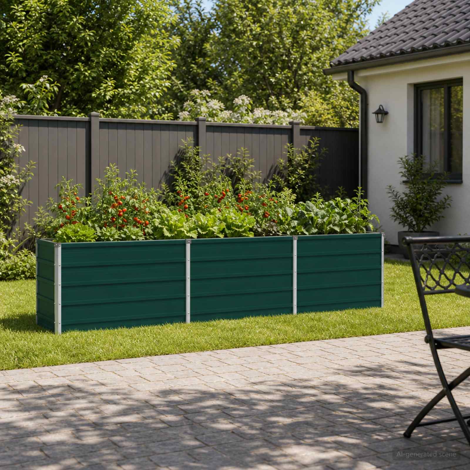 Letto rialzato da giardino Verde 240 x 40 x 55 cm