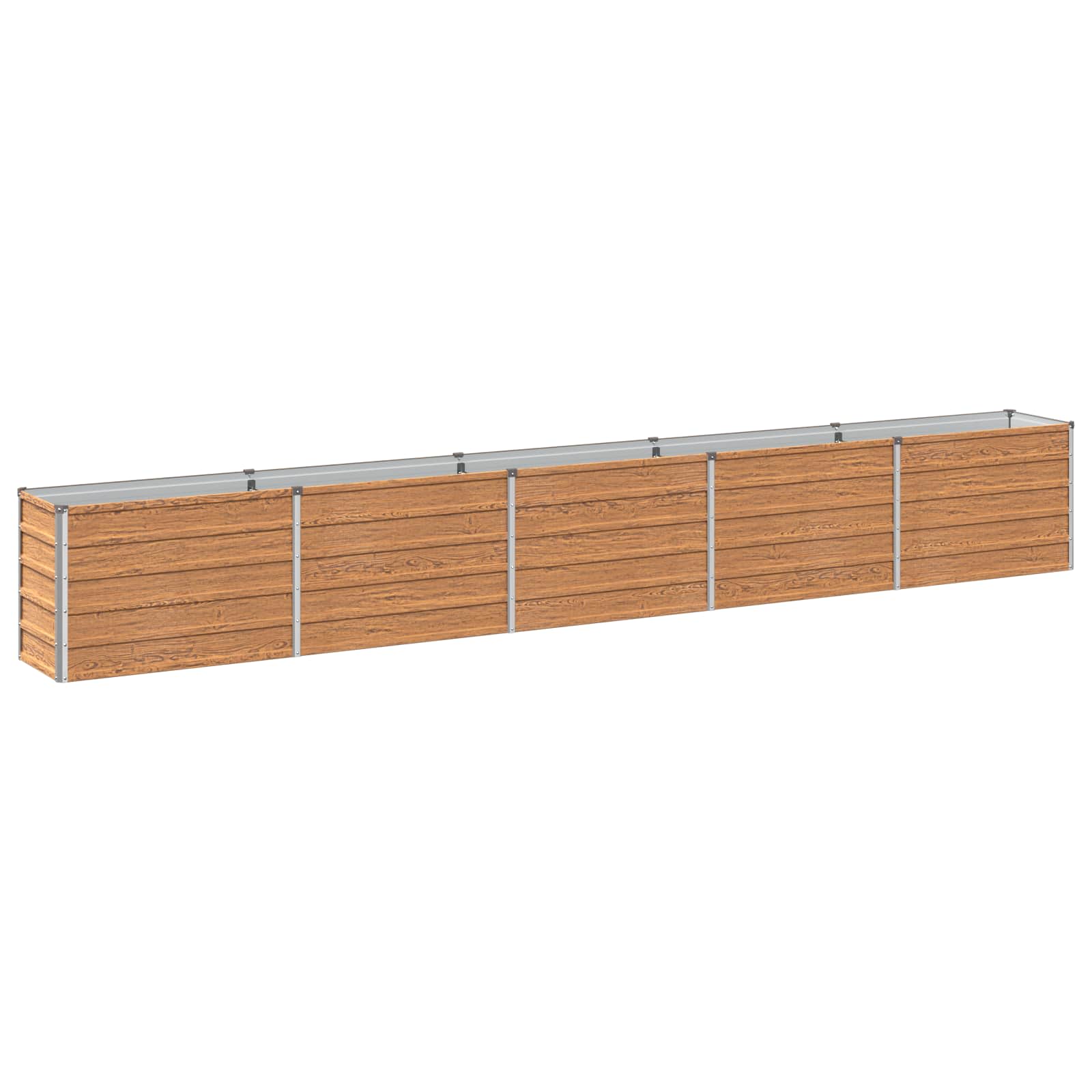 Letto rialzato da giardino Marrone legno 400 x 40 x 55 cm
