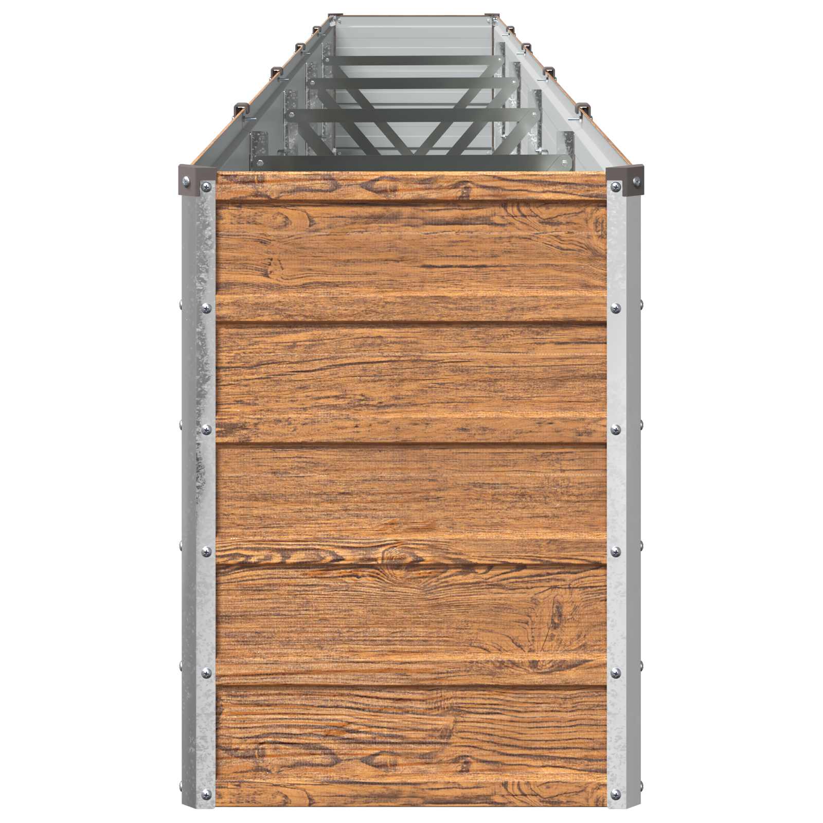 Letto rialzato da giardino Marrone legno 400 x 40 x 55 cm