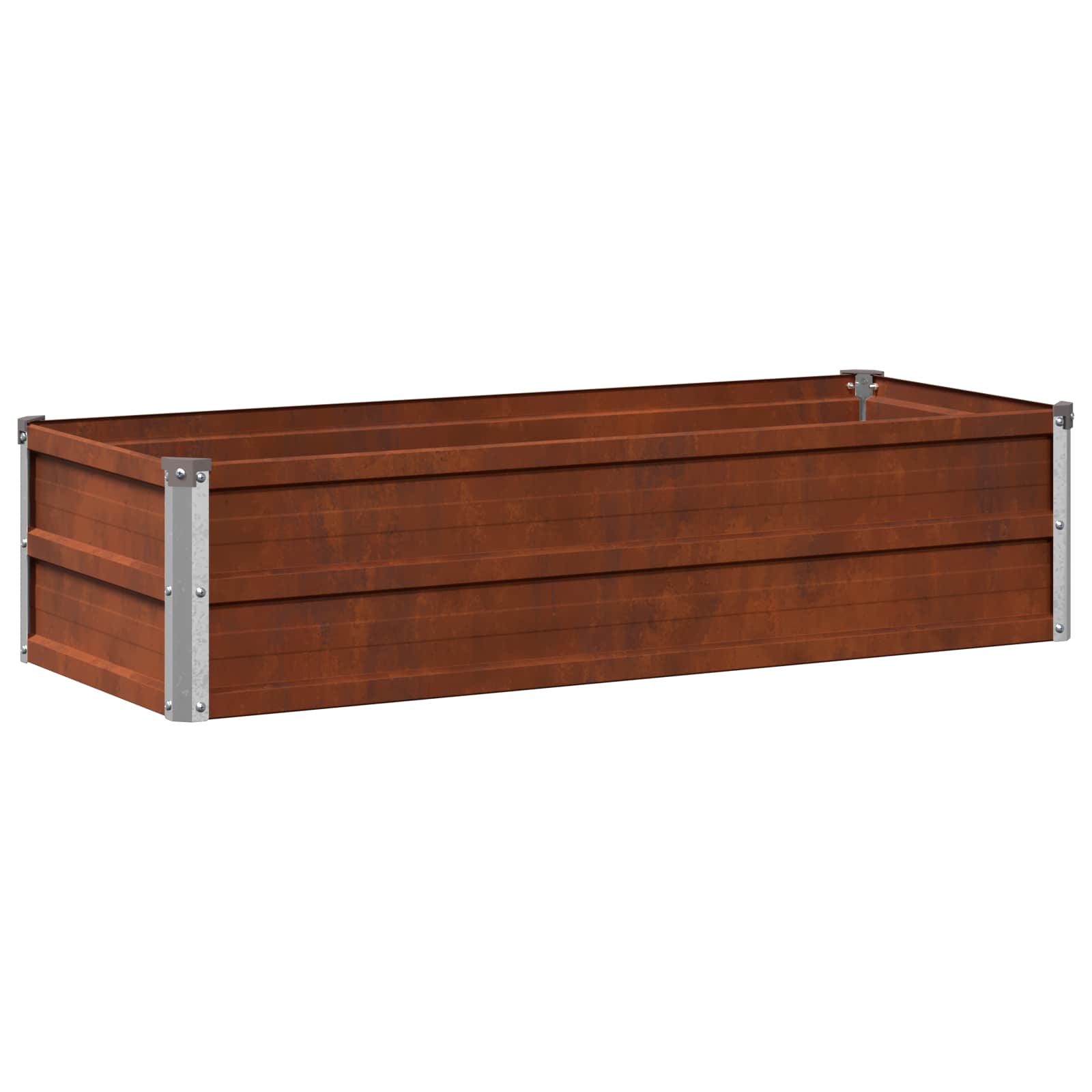 Letto rialzato da giardino Ruggine 100 x 40 x 24 cm cartone