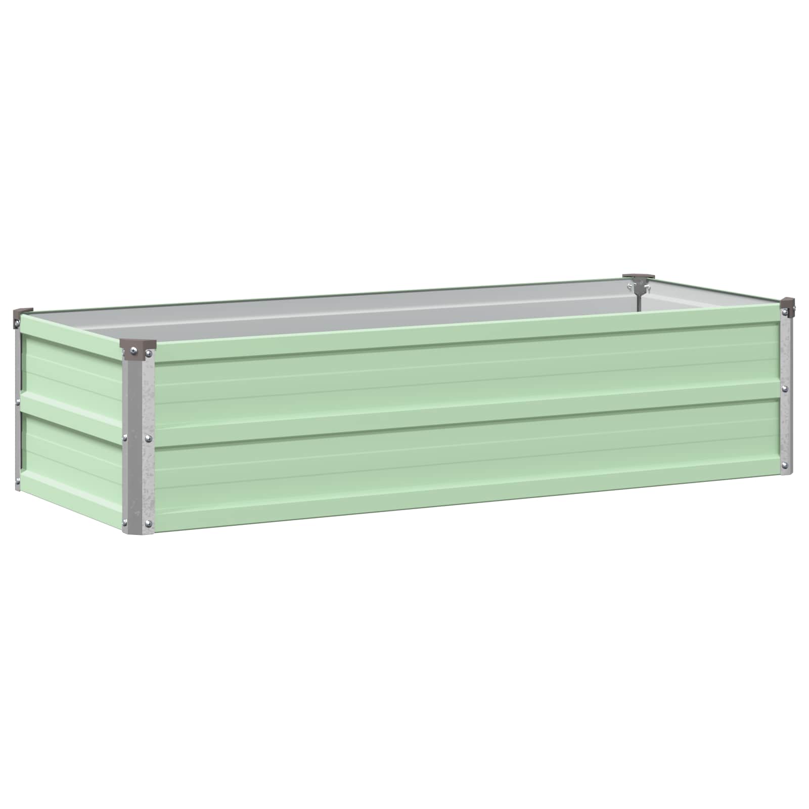 Letto rialzato da giardino Verde Pastello 100 x 40 x 24 cm