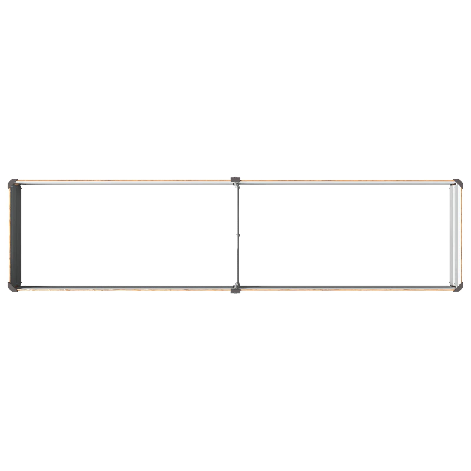 Letto rialzato da giardino Marrone legno 160 x 40 x 24 cm