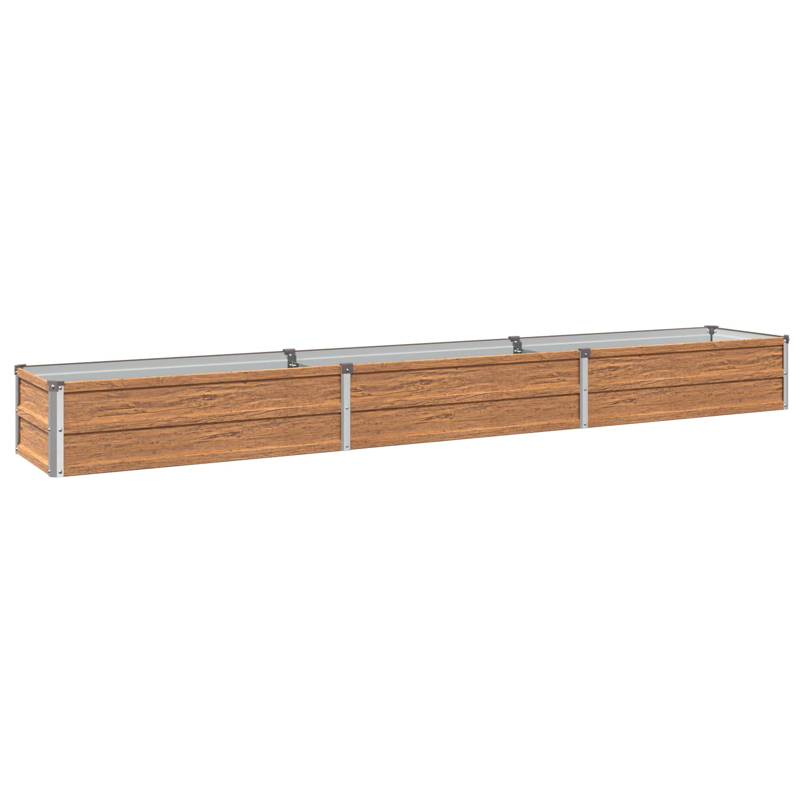 Letto rialzato da giardino Marrone legno 240 x 40 x 24 cm