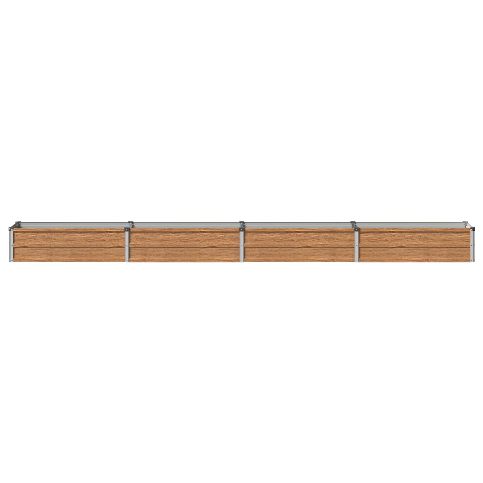 Letto rialzato da giardino Marrone legno 320 x 40 x 24 cm