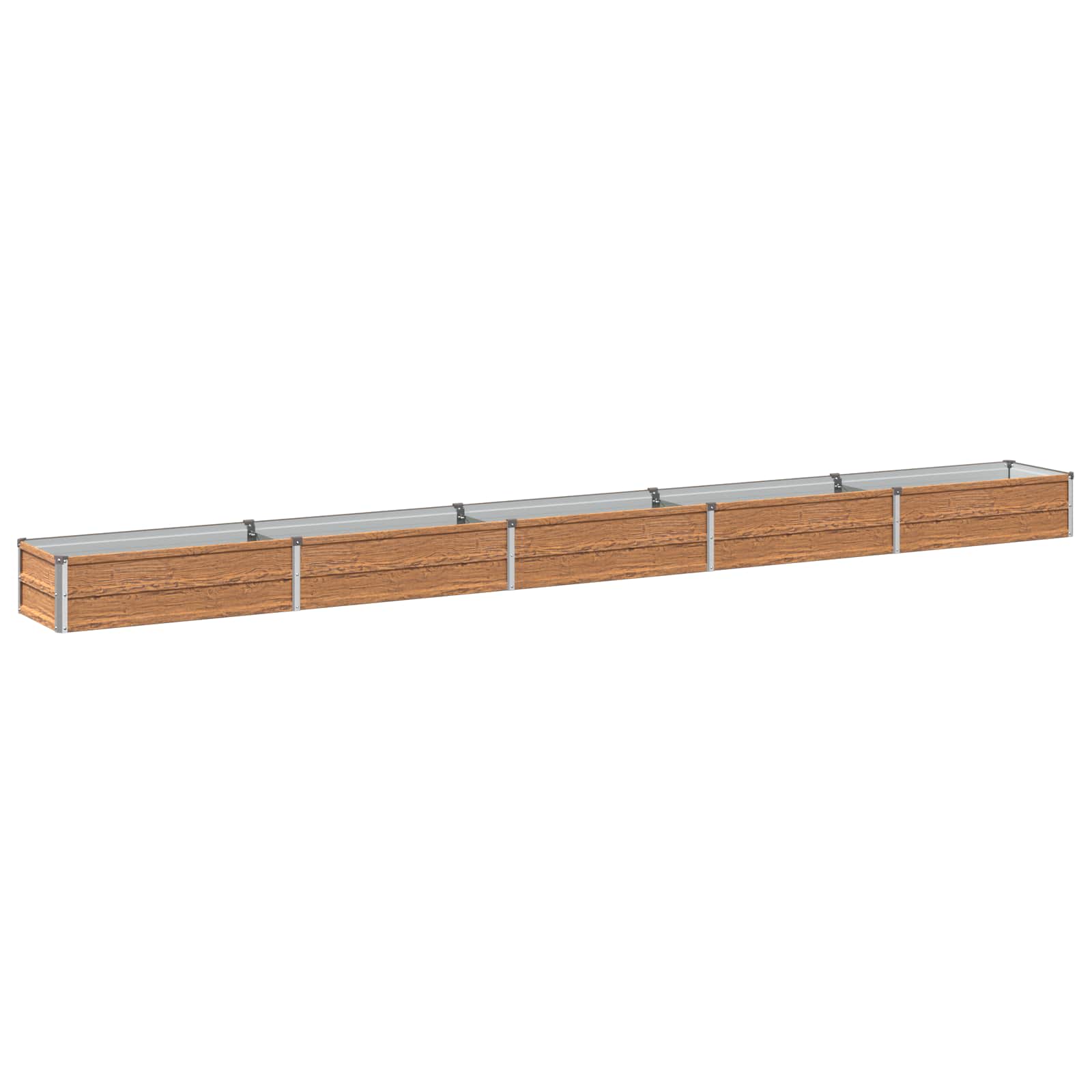 Letto rialzato da giardino Marrone legno 400 x 40 x 24 cm