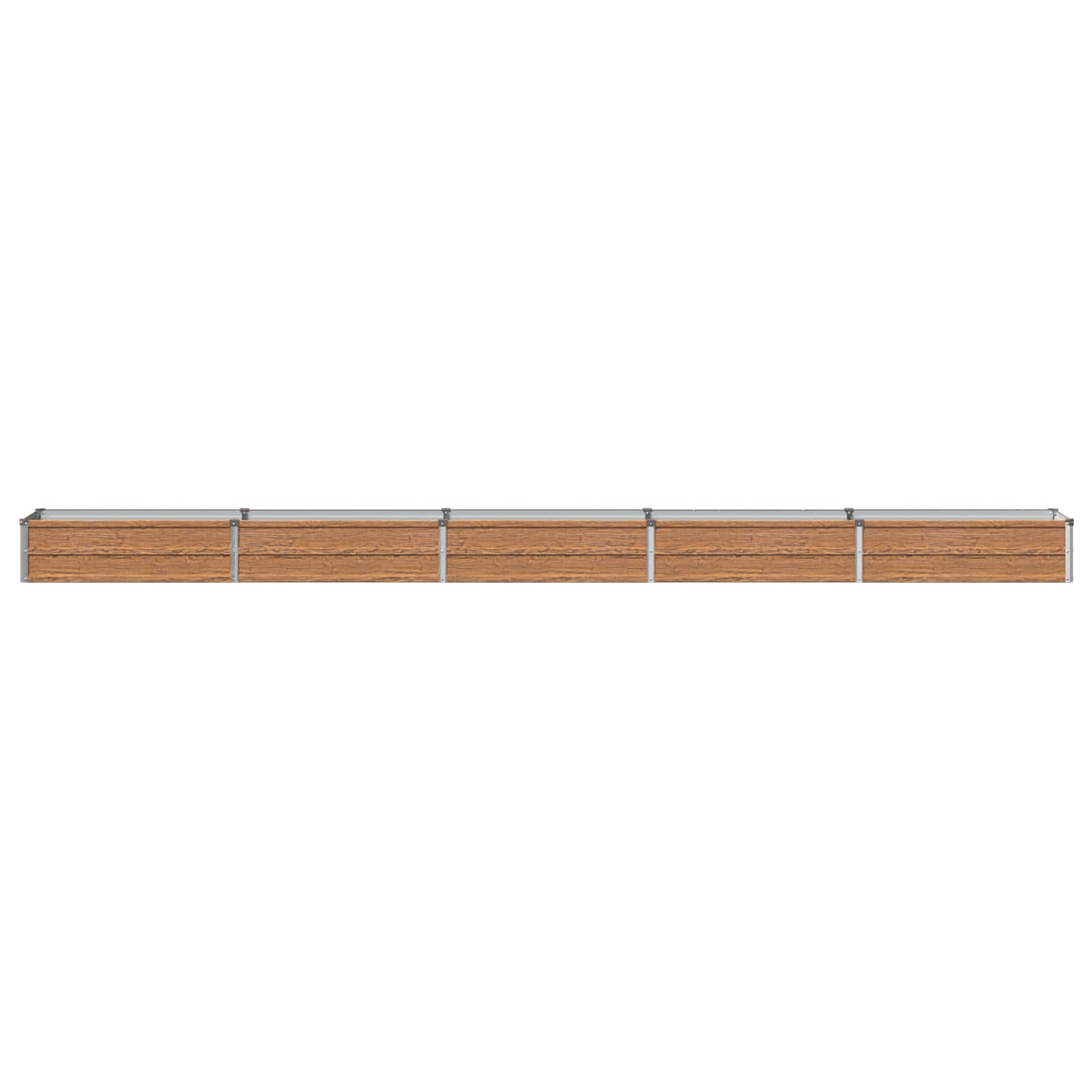 Letto rialzato da giardino Marrone legno 400 x 40 x 24 cm