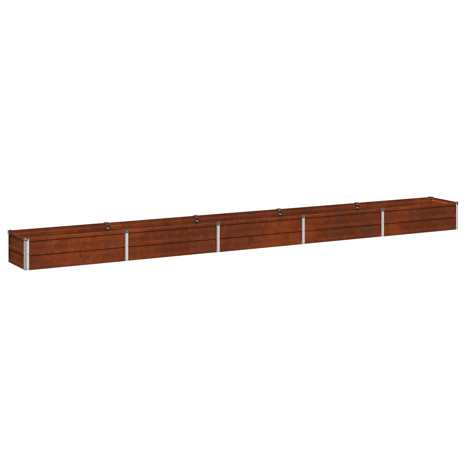 Letto rialzato da giardino Ruggine 400 x 40 x 24 cm cartone